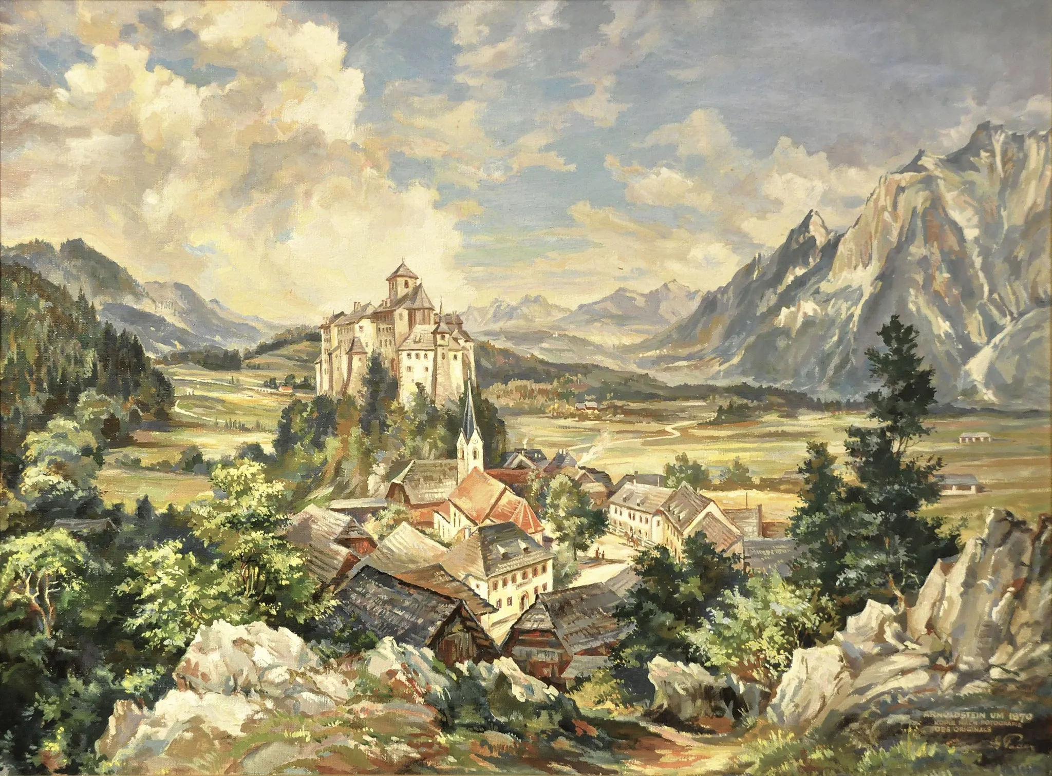 Photo showing: Monastery (around 1870) in Arnoldstein, municipality Arnoldstein, district Villach Land, Carinthia / Austria / EU