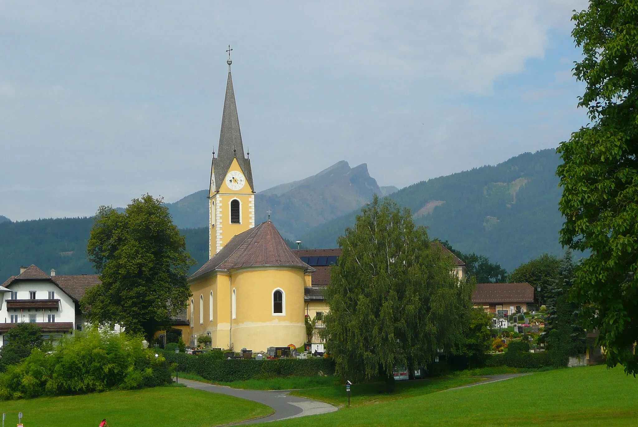 Photo showing: Church in Unterhaus in Seeboden, Carinthia, Austria