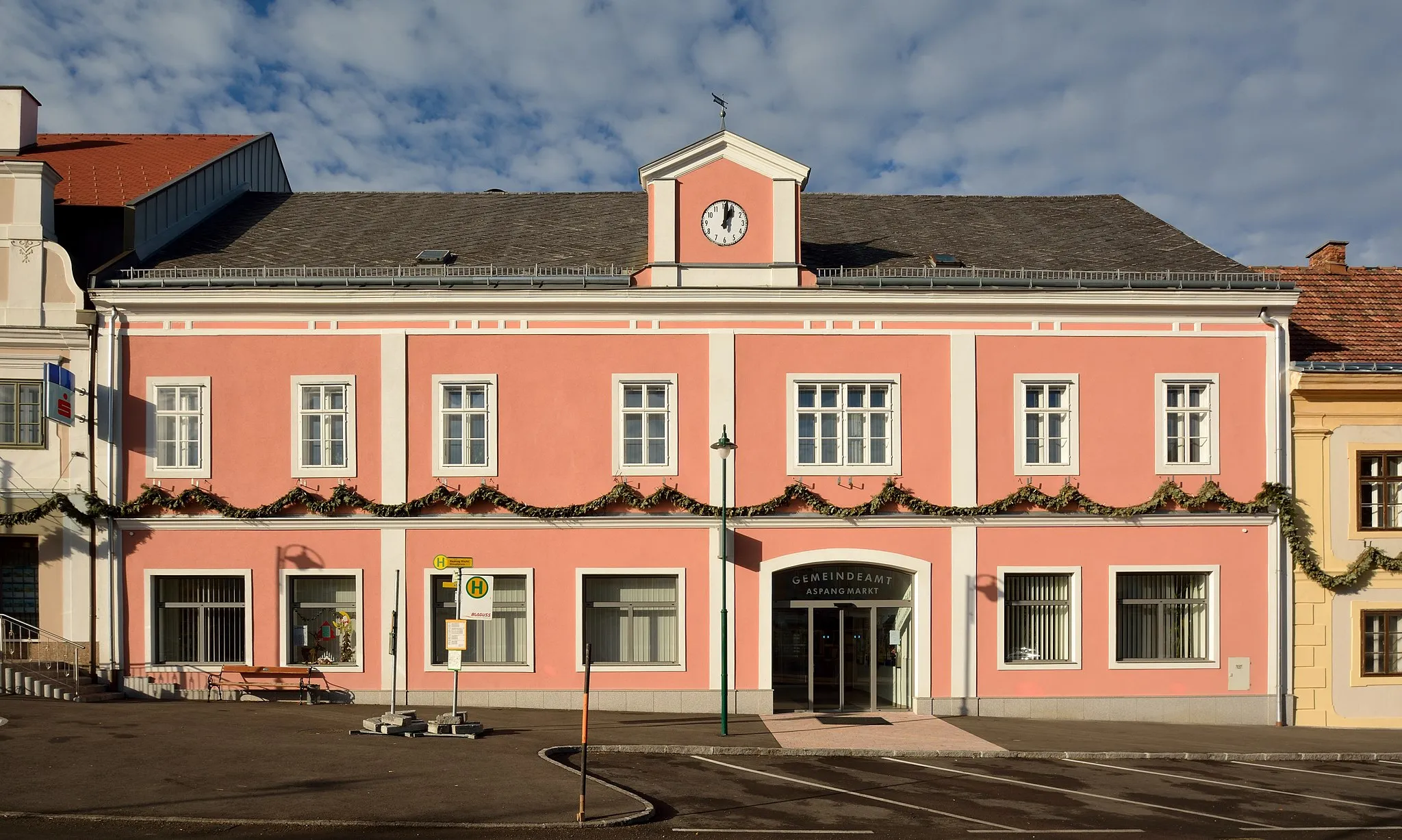 Photo showing: Municipal office, Hauptplatz 12, Aspang Markt, Lower Austria