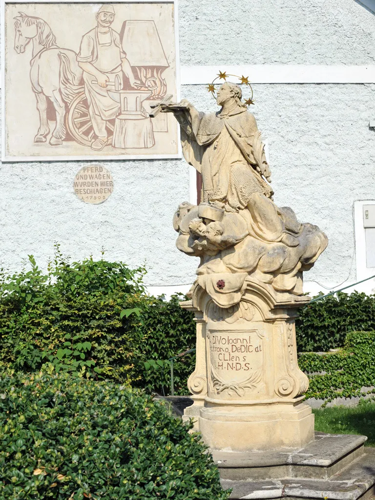 Photo showing: Gablitz: Figurenbildstock hl. Johann Nepomuk