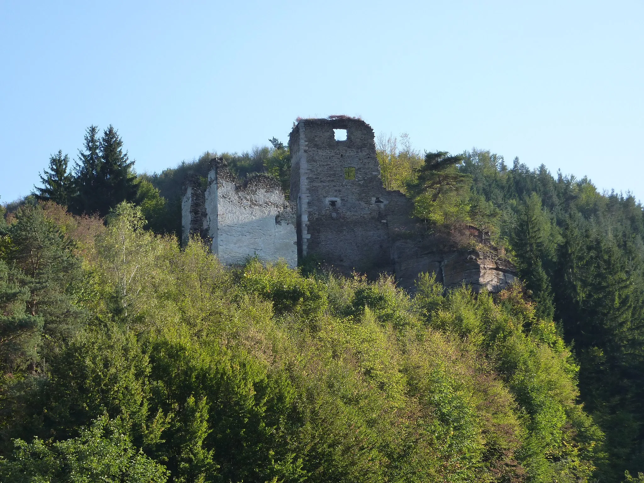 Photo showing: Burgruine, Hohenstein, Gföhl, Niederösterreich

This media shows the protected monument with the number 31597 in Austria. (Commons, de, Wikidata)