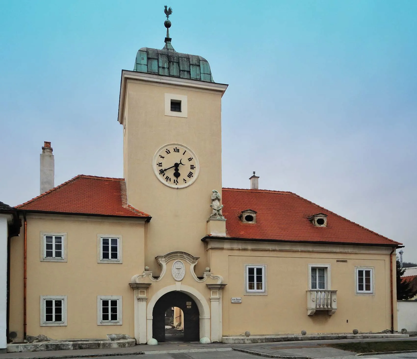 Photo showing: Former town hall in Mannersdorf am Leithagebirge, Lower Austria, Austria