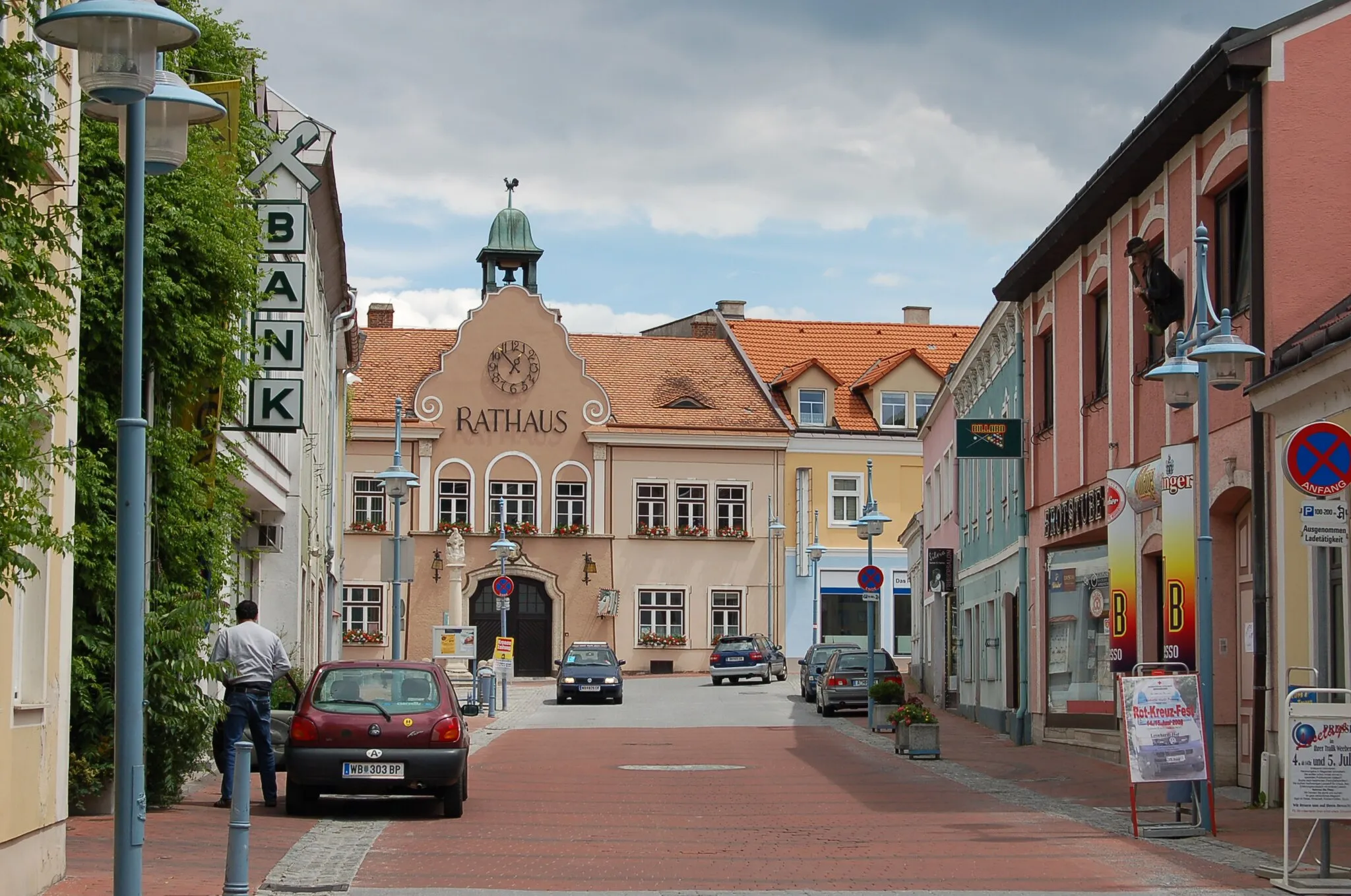 Photo showing: Town hall at Market square of Markt Piesting, Lower Austria