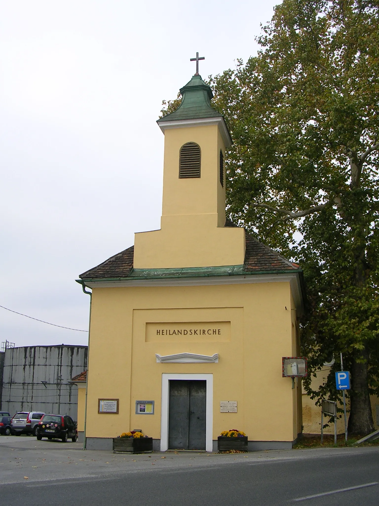 Photo showing: Evangelische Heilandskirche in Spillern, Bezirk Korneuburg