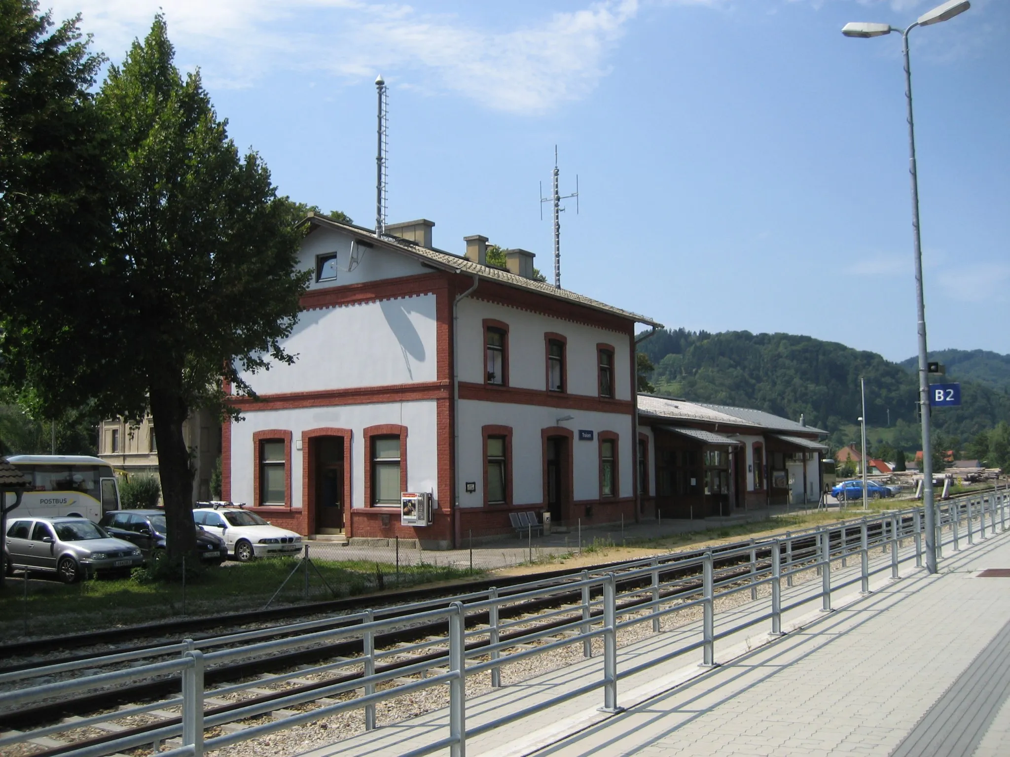 Photo showing: Train station Traisen in Lower Austria