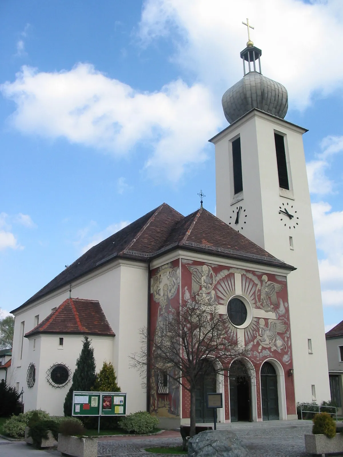 Photo showing: Pfarrkirche von Wimpassing im Schwarzatale