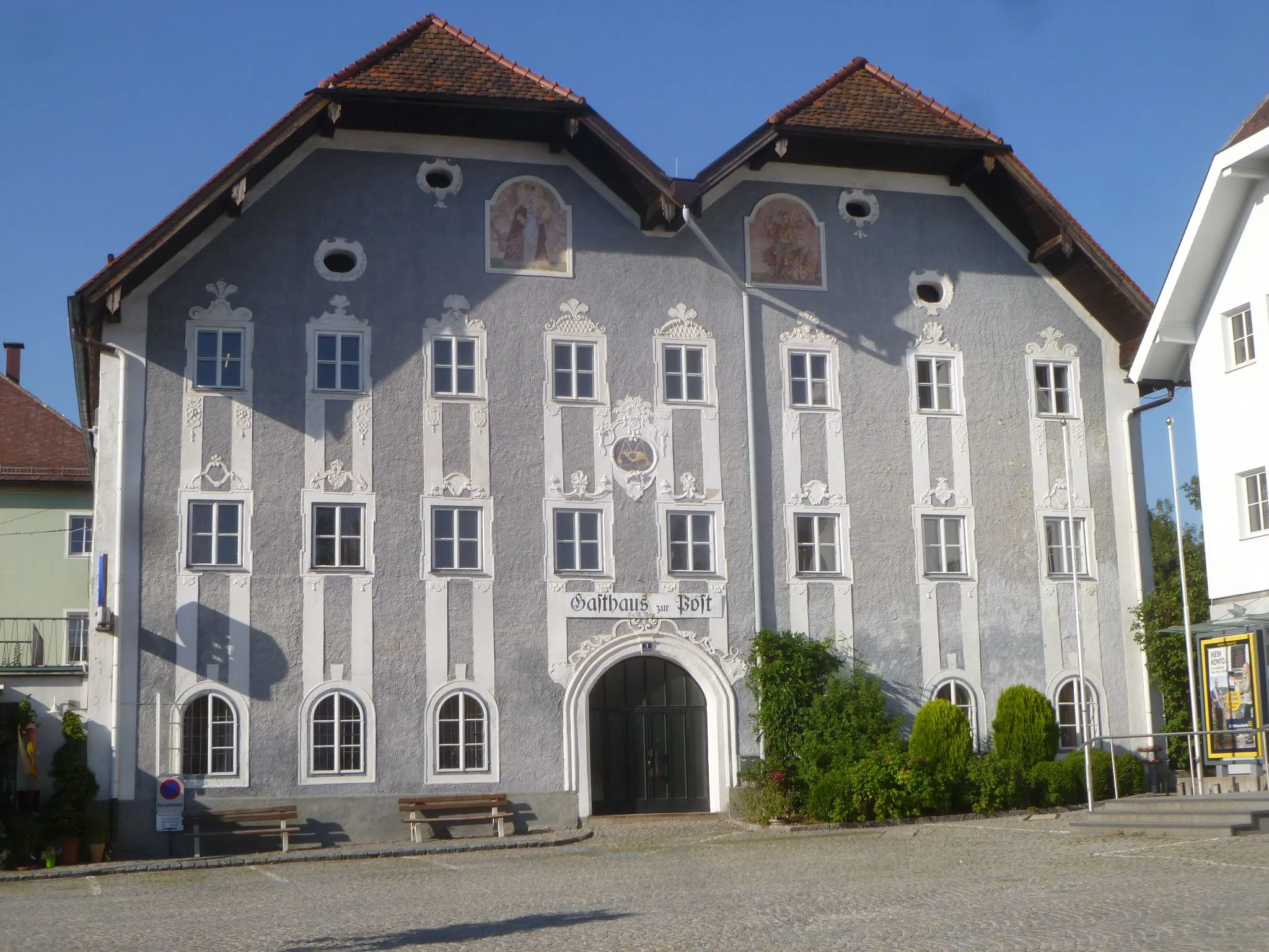 Photo showing: Frankenburg (Gasthaus zur Post)