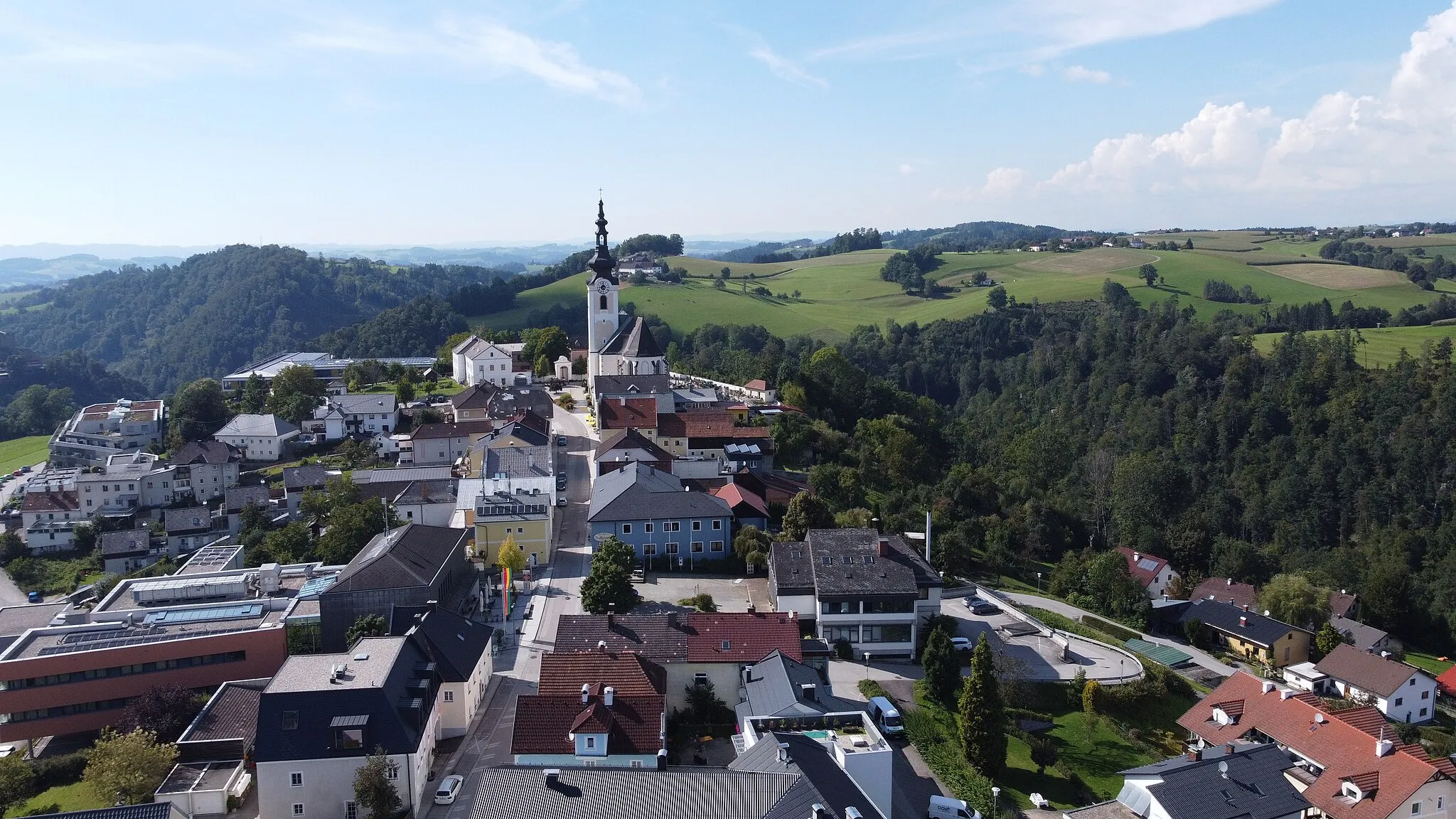 Photo showing: Drone picture of Gramastetten