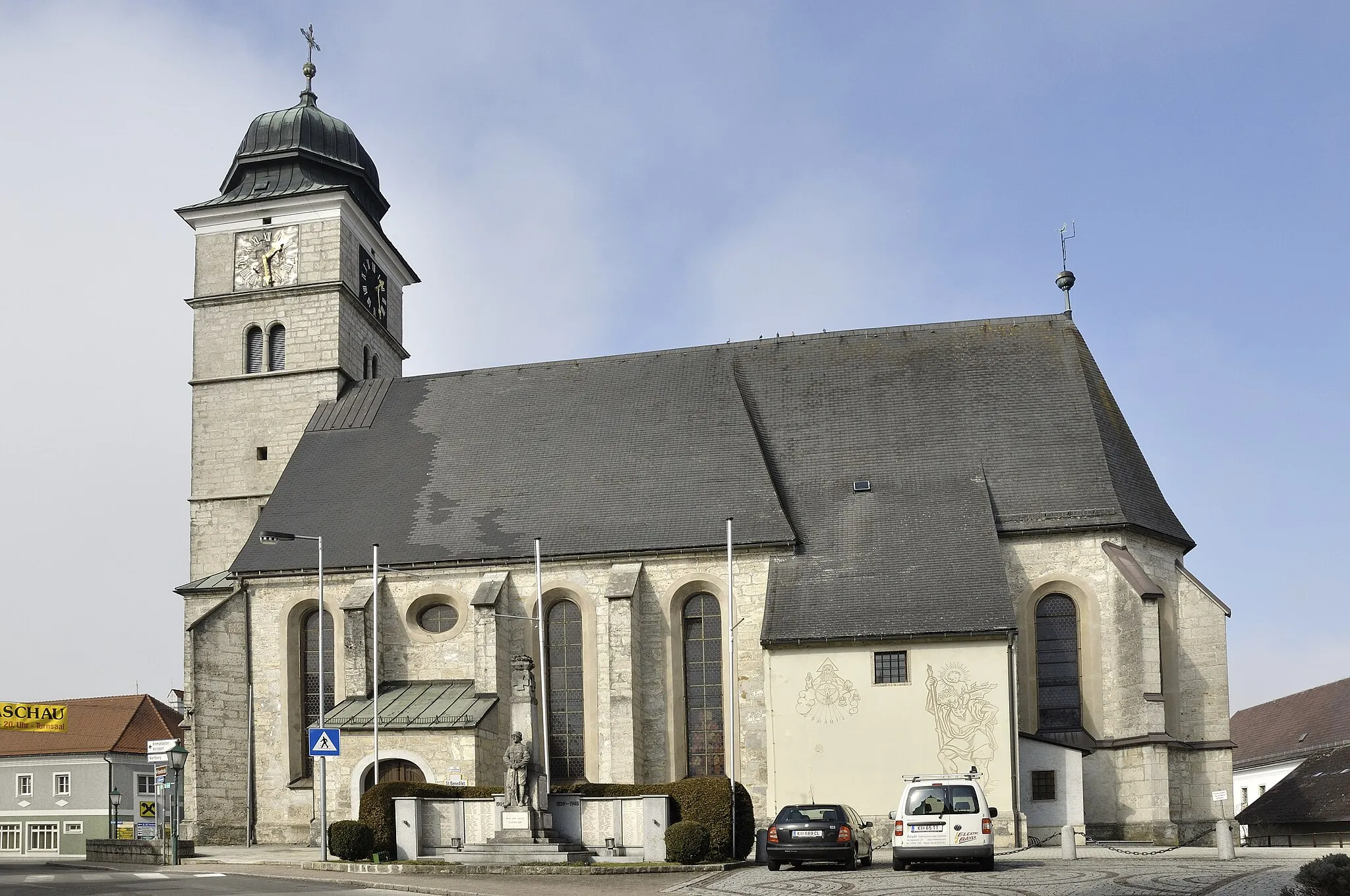 Photo showing: Kath. Pfarrkirche hl. Benedikt