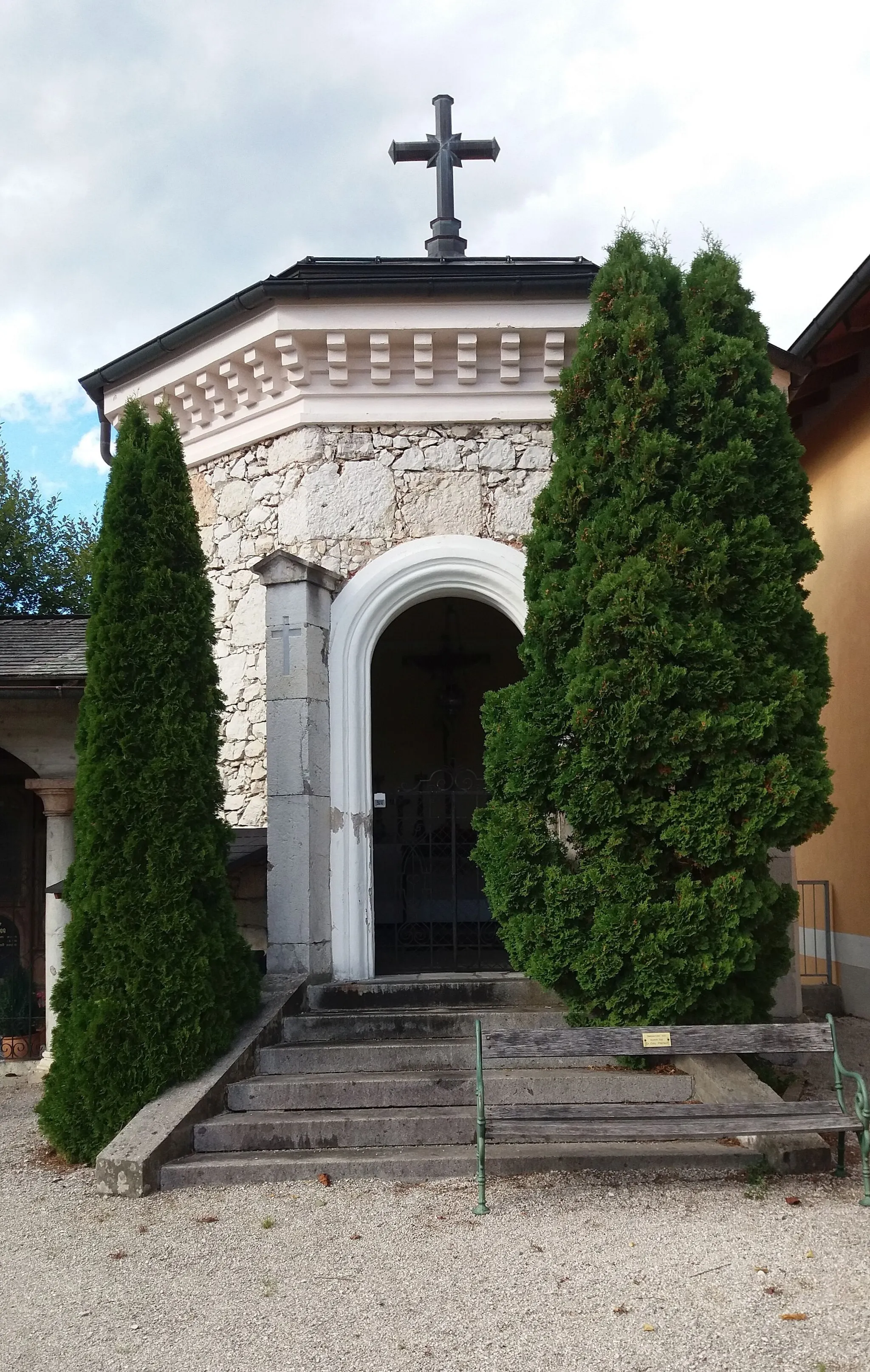 Photo showing: Friedhof Bad Ischl, Brenner von Felsach - Grabkapelle (außen)
