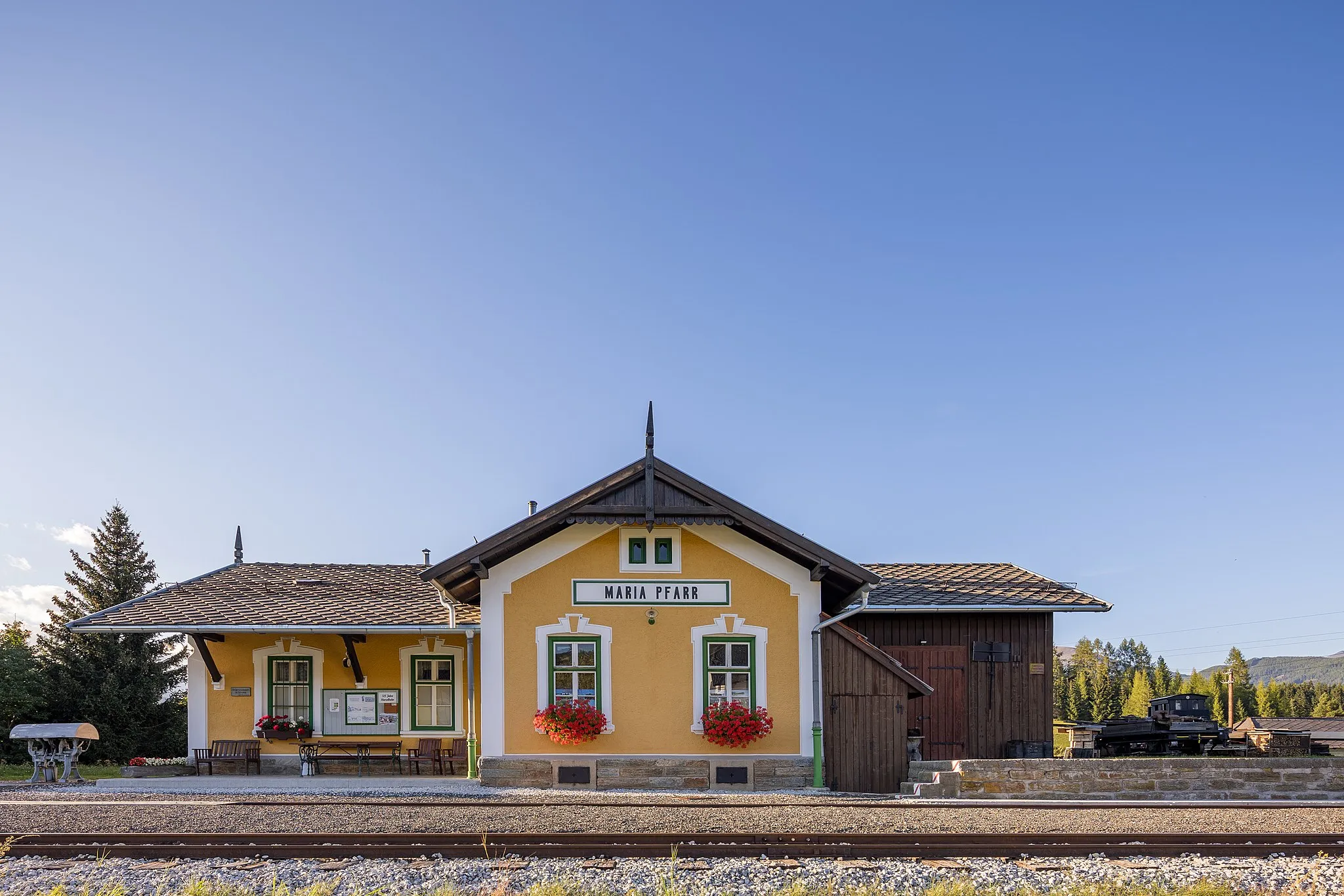 Photo showing: Der Bahnhof in Stranach.