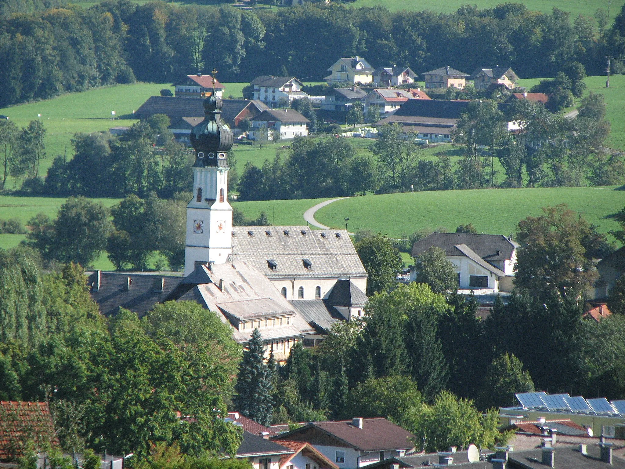 Photo showing: Kath. Pfarrkirche hl. Jakobus d. Ä., Obertrum am See.