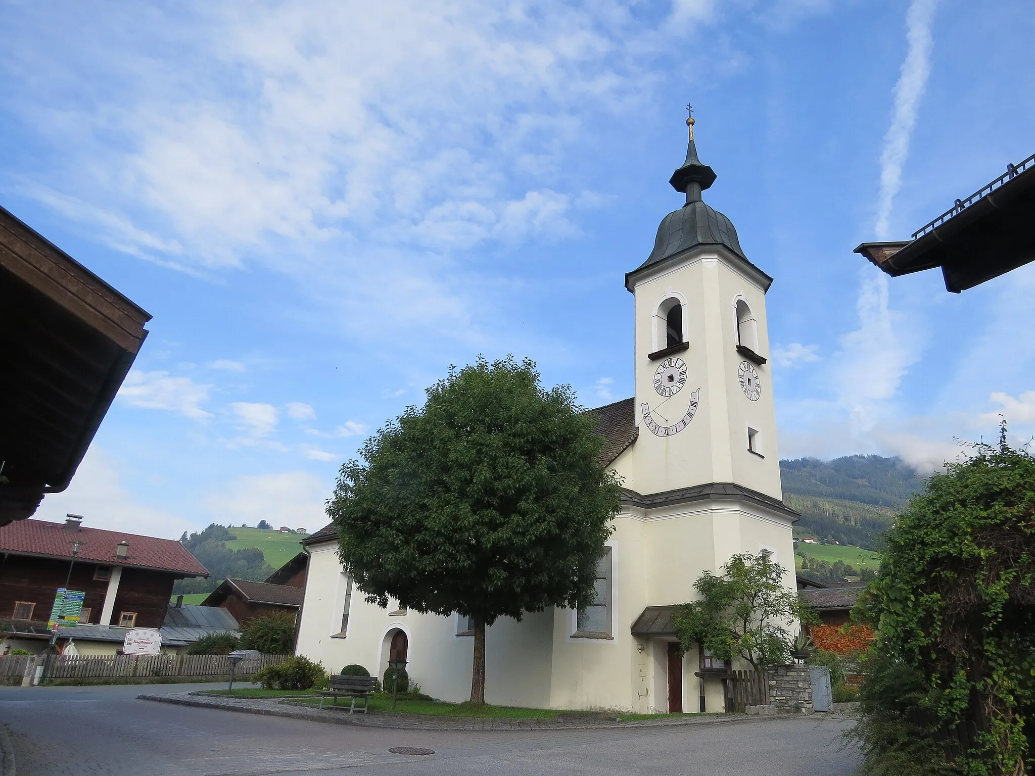 Photo showing: Kath. Pfarrkirche hll. Ulrich und Elisabeth in Walchen