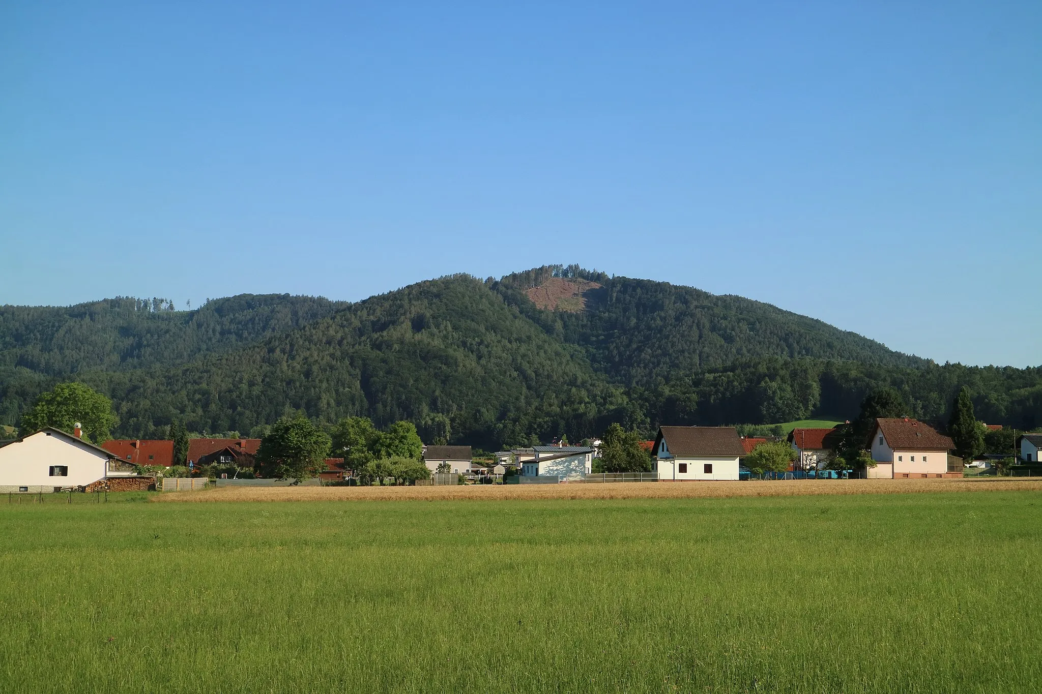 Photo showing: Generalkogel von Norden (Hundsdorf), Gemeinde Gratwein-Straßengel (Steiermark)