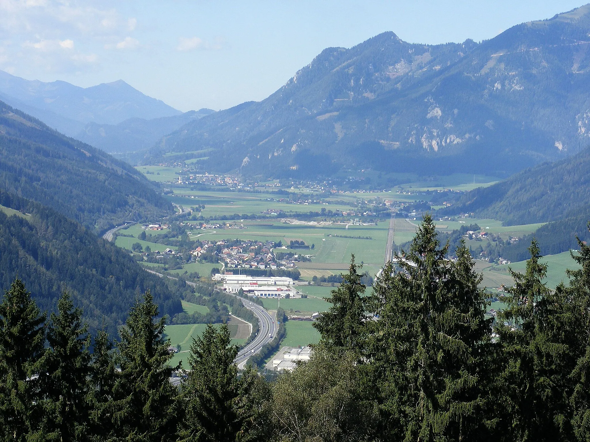 Photo showing: lower valley of Liesing, Styria, Austria