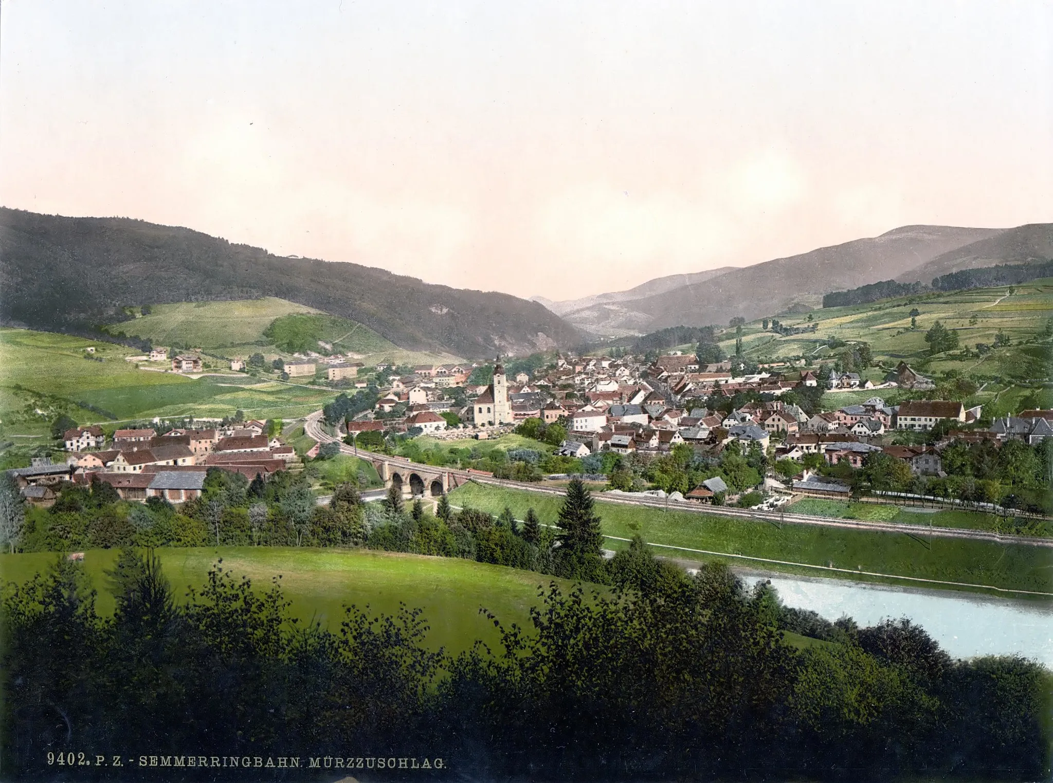 Photo showing: Mürzzuschlag um 1900
