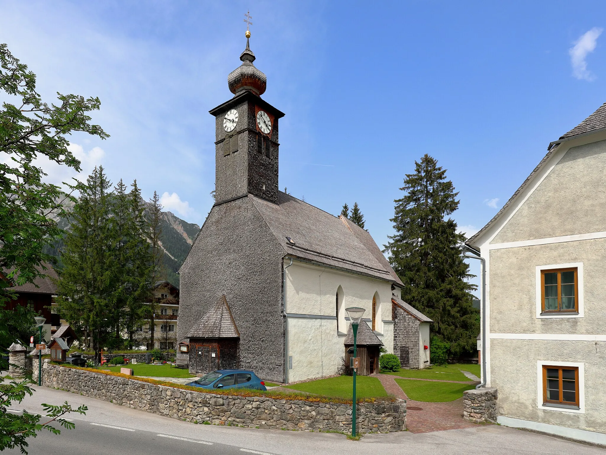 Photo showing: Saint Rupert church in Ramsau am Dachstein, Austria.