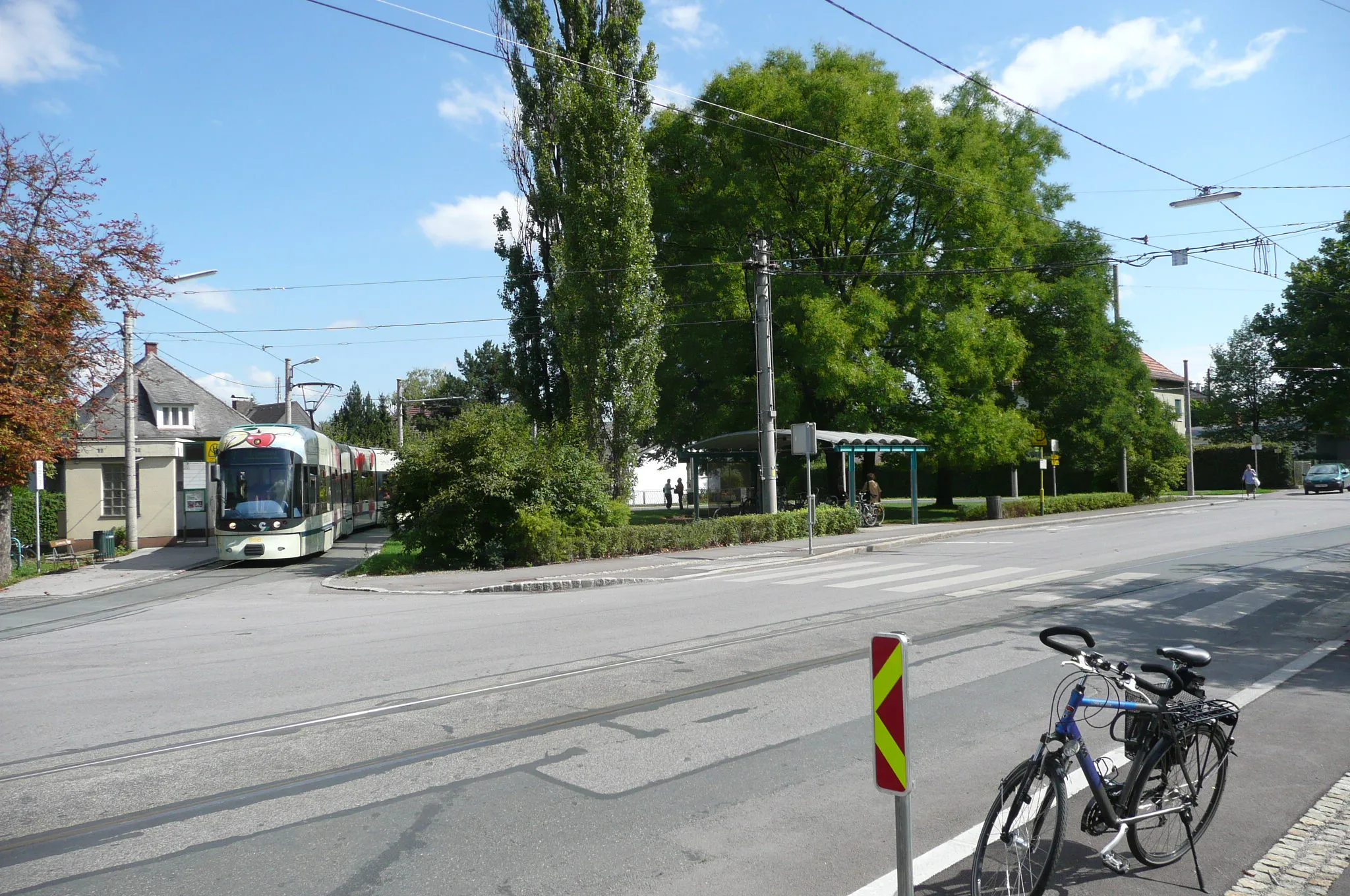 Photo showing: Endhaltestelle der Straßenbahnline 7 der GVB, Graz