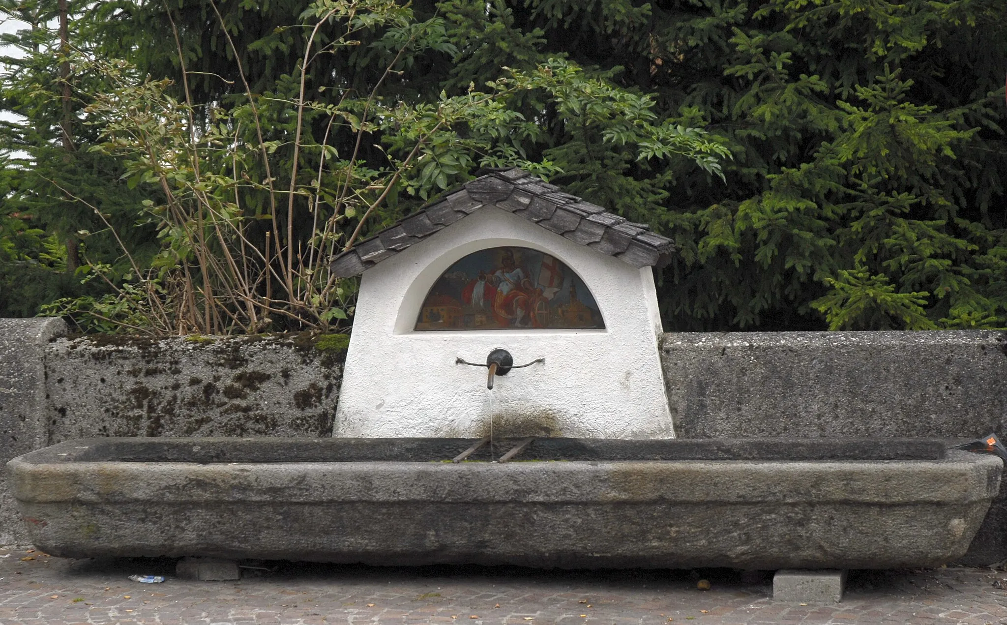 Photo showing: Absam, Brunnen Hl. Florian

This media shows the protected monument with the number 127761 in Austria. (Commons, de, Wikidata)