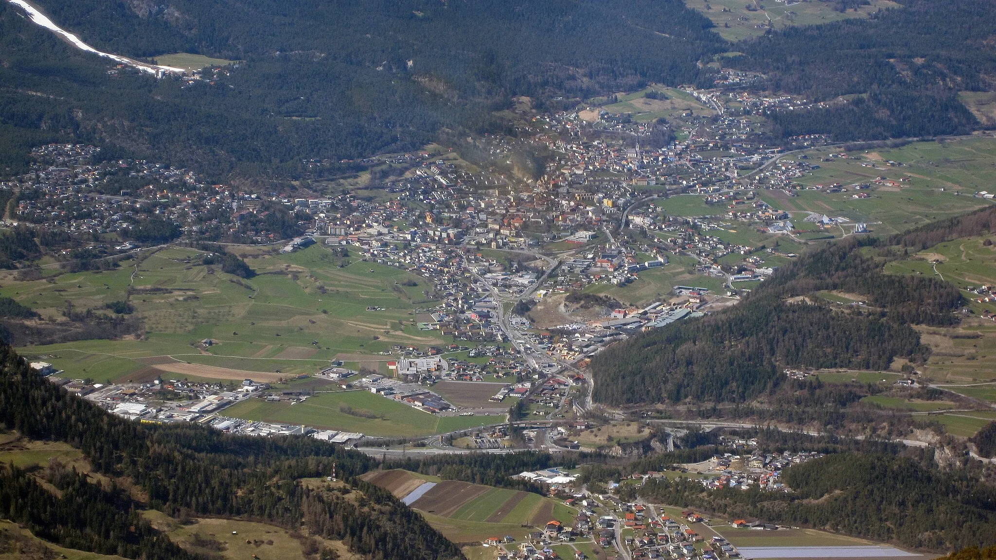 Photo showing: Imst, view from Sechszeiger