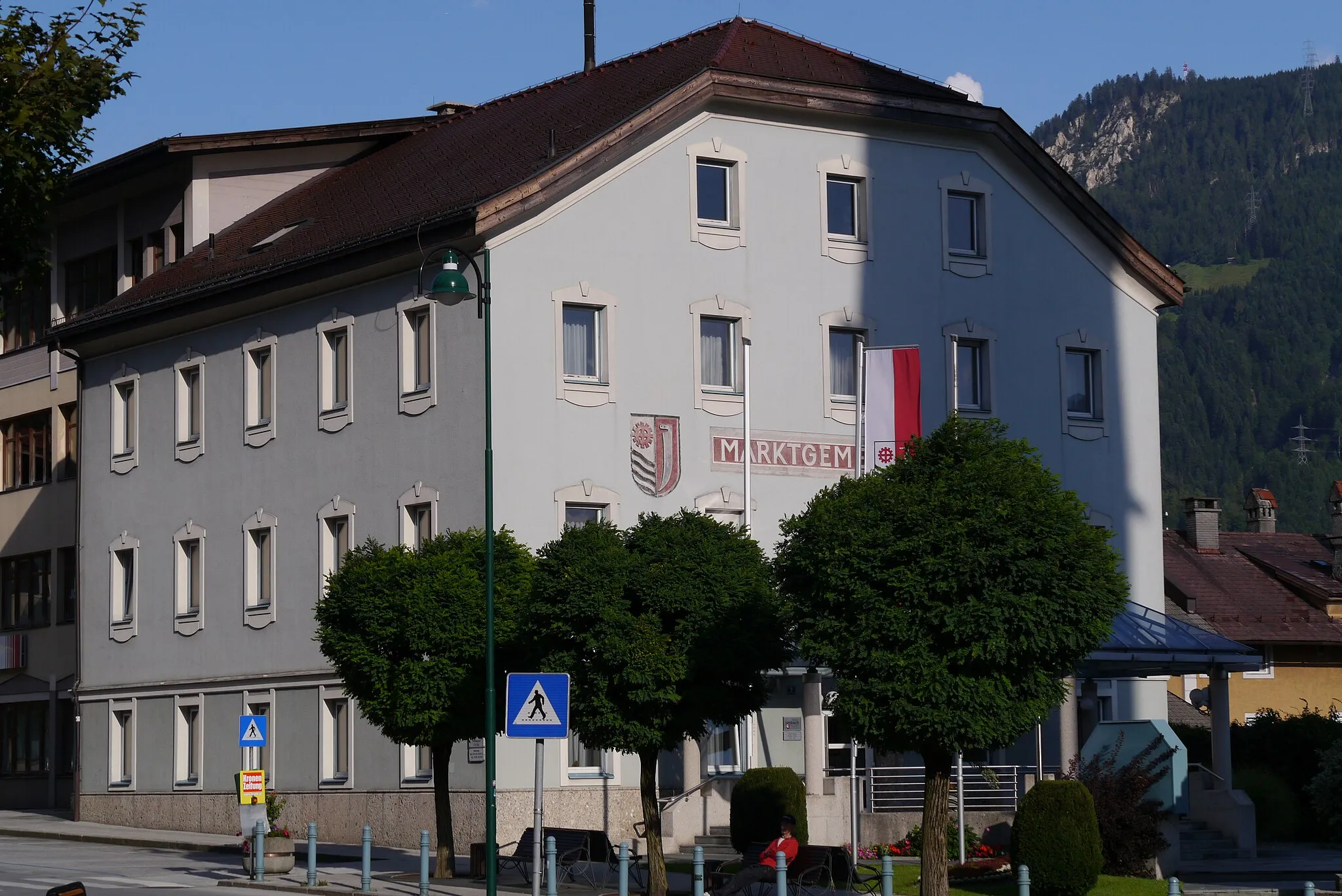 Photo showing: Rathaus/Gemeindeamt, Jenbach
Blick von Nordwest
