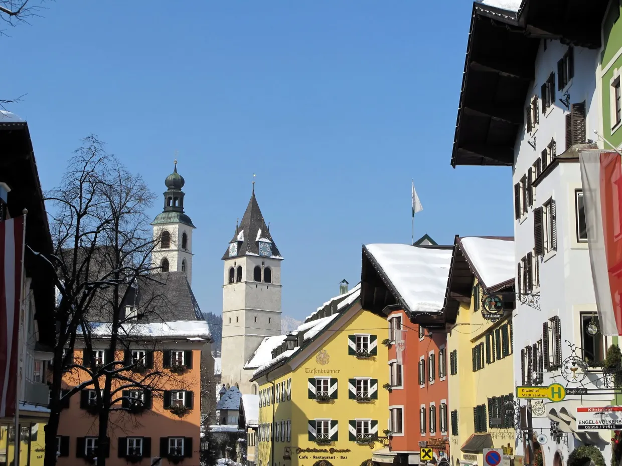 Photo showing: City Kitzbühel, Center: "Vorderstadt"