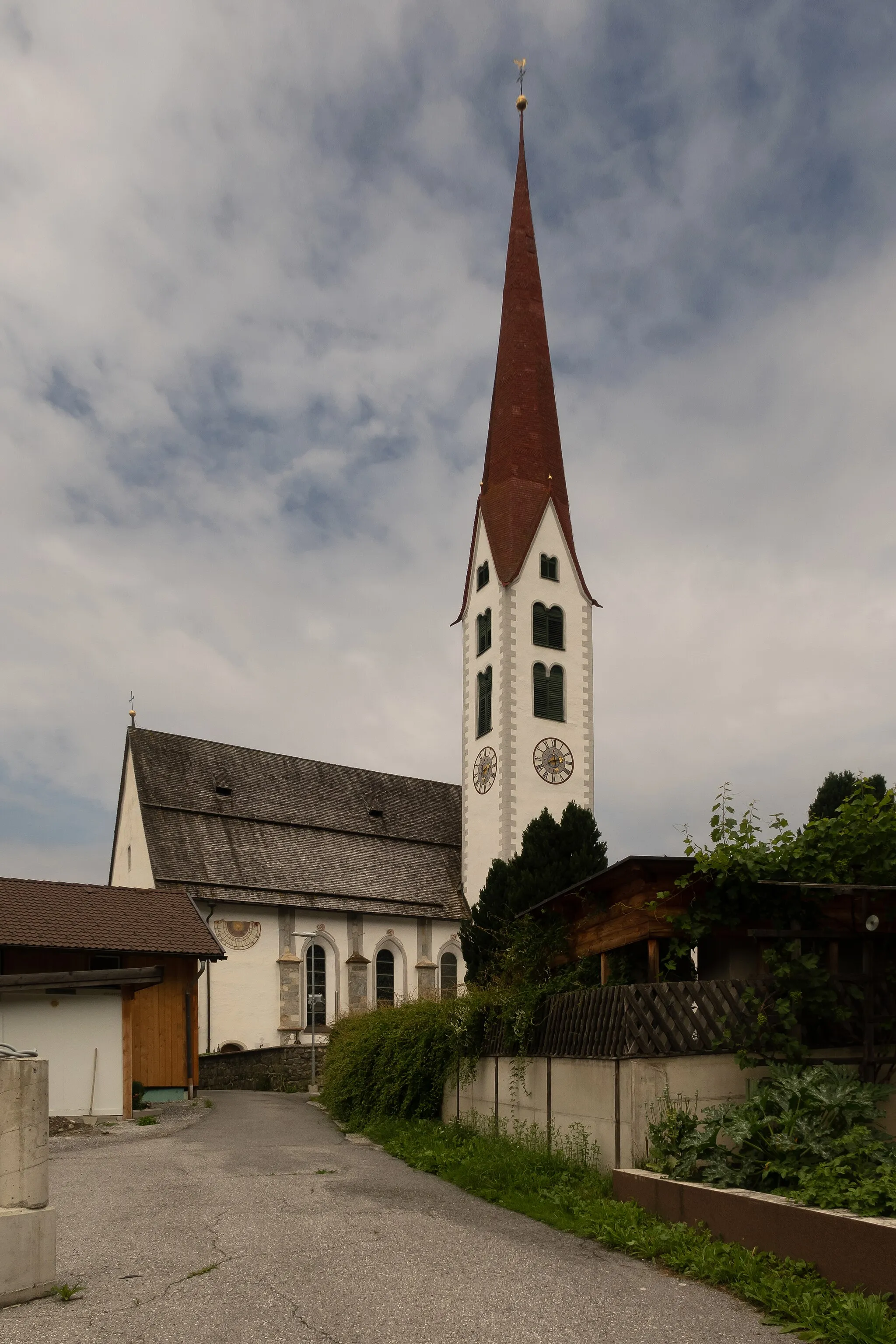 Photo showing: Mieders, church: katholische Pfarrkirche Mariä Geburt