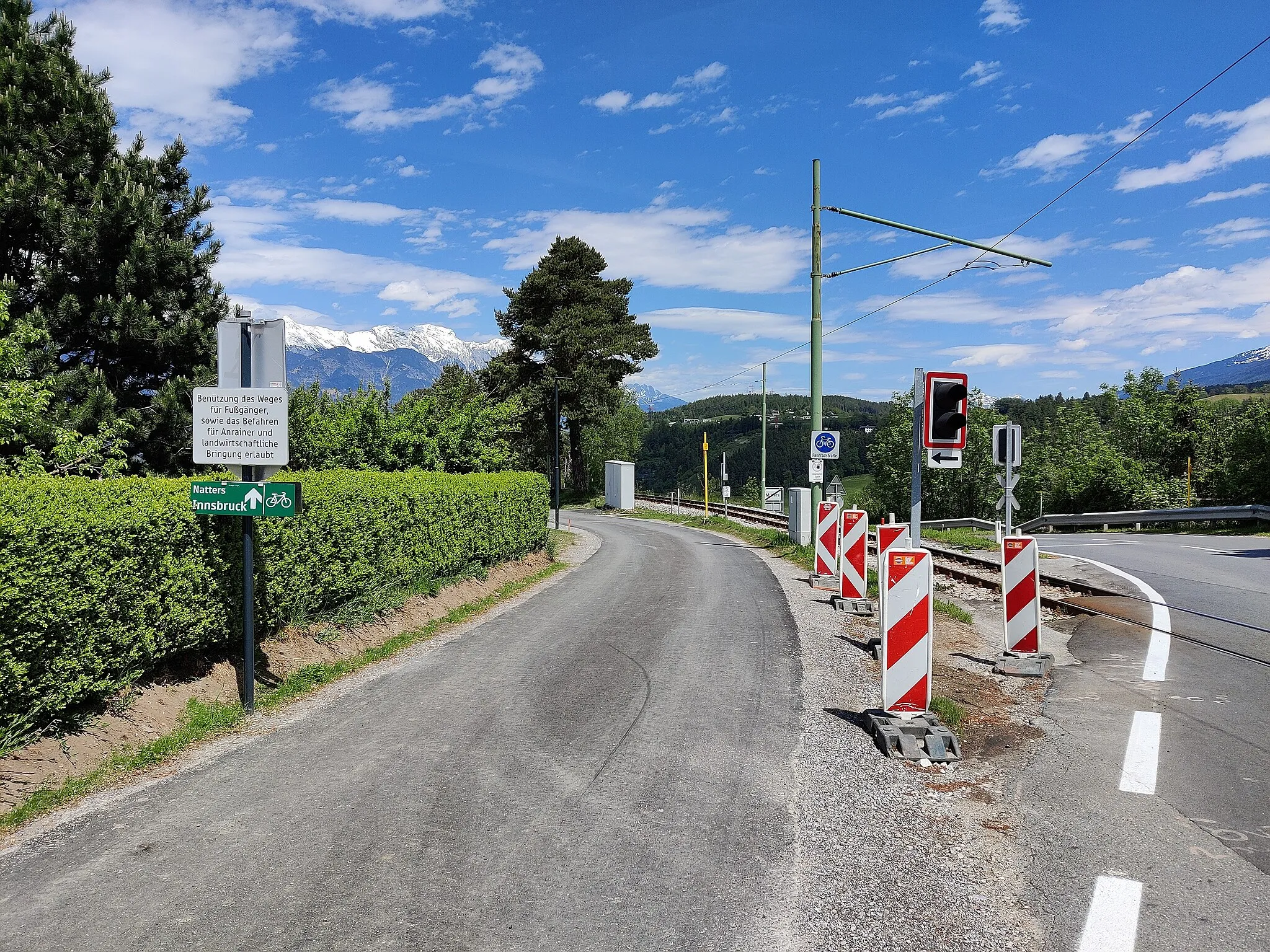 Photo showing: Fahrradstraße Mutters–Natters