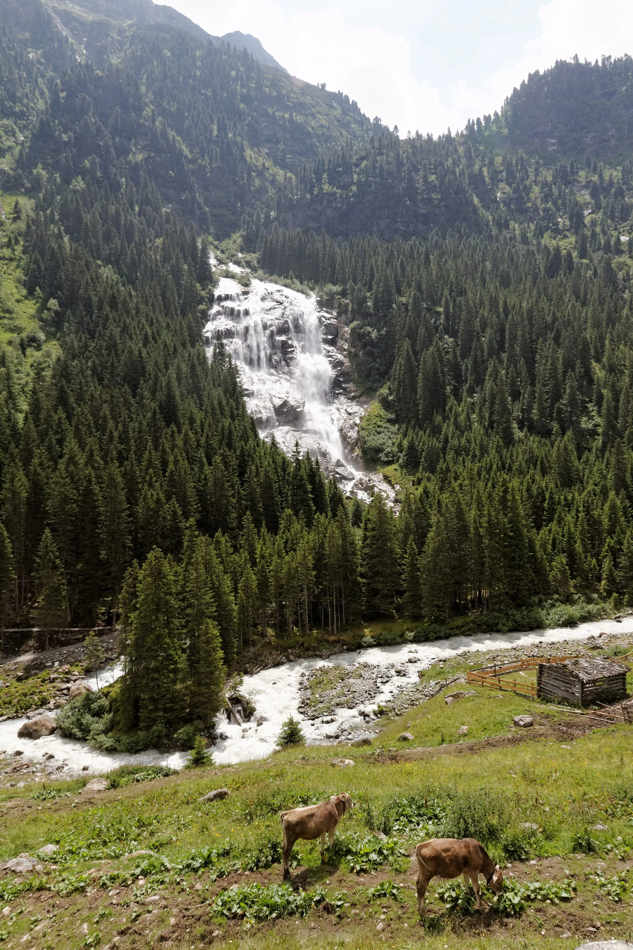 Photo showing: Grawa-Wasserfall bei Neustift im Stubaital