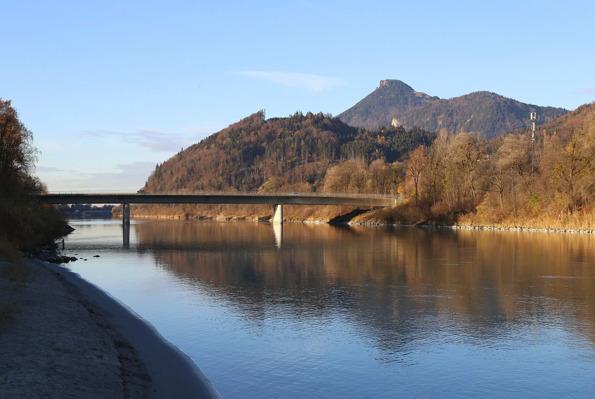 Photo showing: Innbrücke zwischen Oberaudorf (Bayern) und Niederndorf (Tirol)