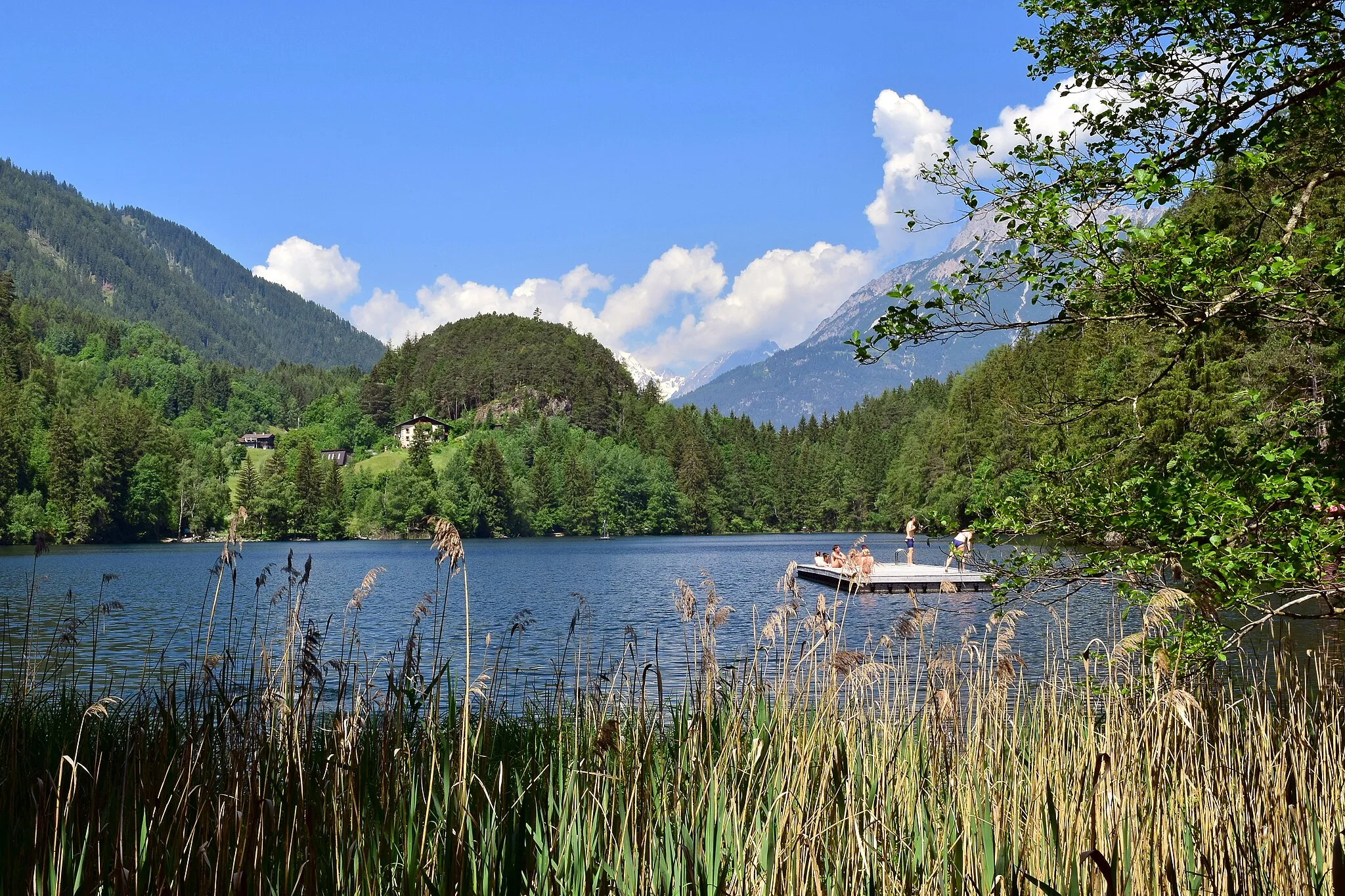 Photo showing: Protected landscape area Achstürze and natural monument Piburger Sea, part of Nature park Ötztal