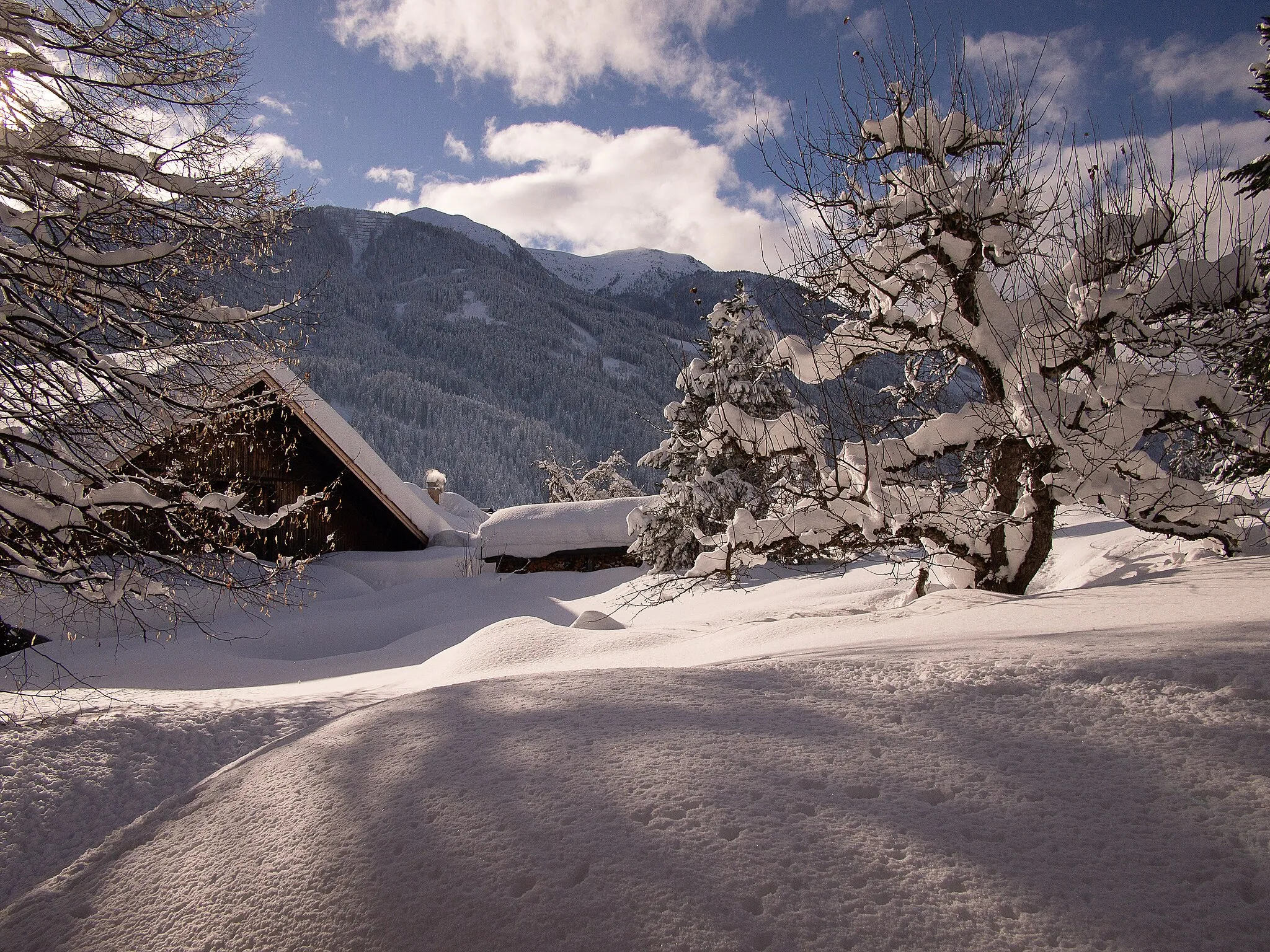 Photo showing: Snow in Sillian, East Tyrol