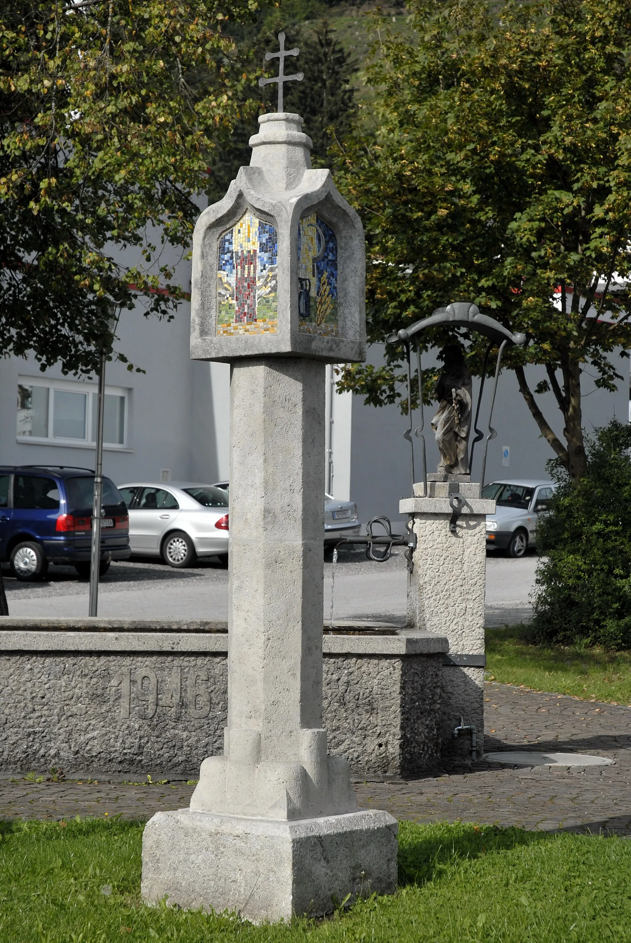 Photo showing: Stans, Bildstock an der L 215

This media shows the protected monument with the number 101318 in Austria. (Commons, de, Wikidata)