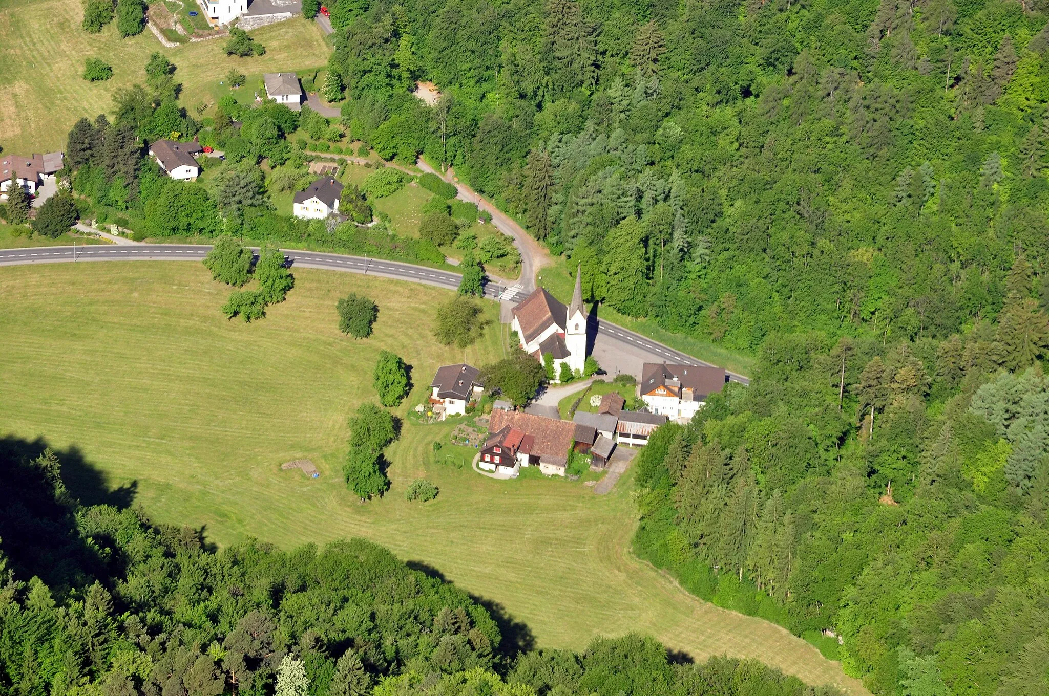 Photo showing: Sankt Arbogast in the community of Götzis, Vorarlberg, Austria.