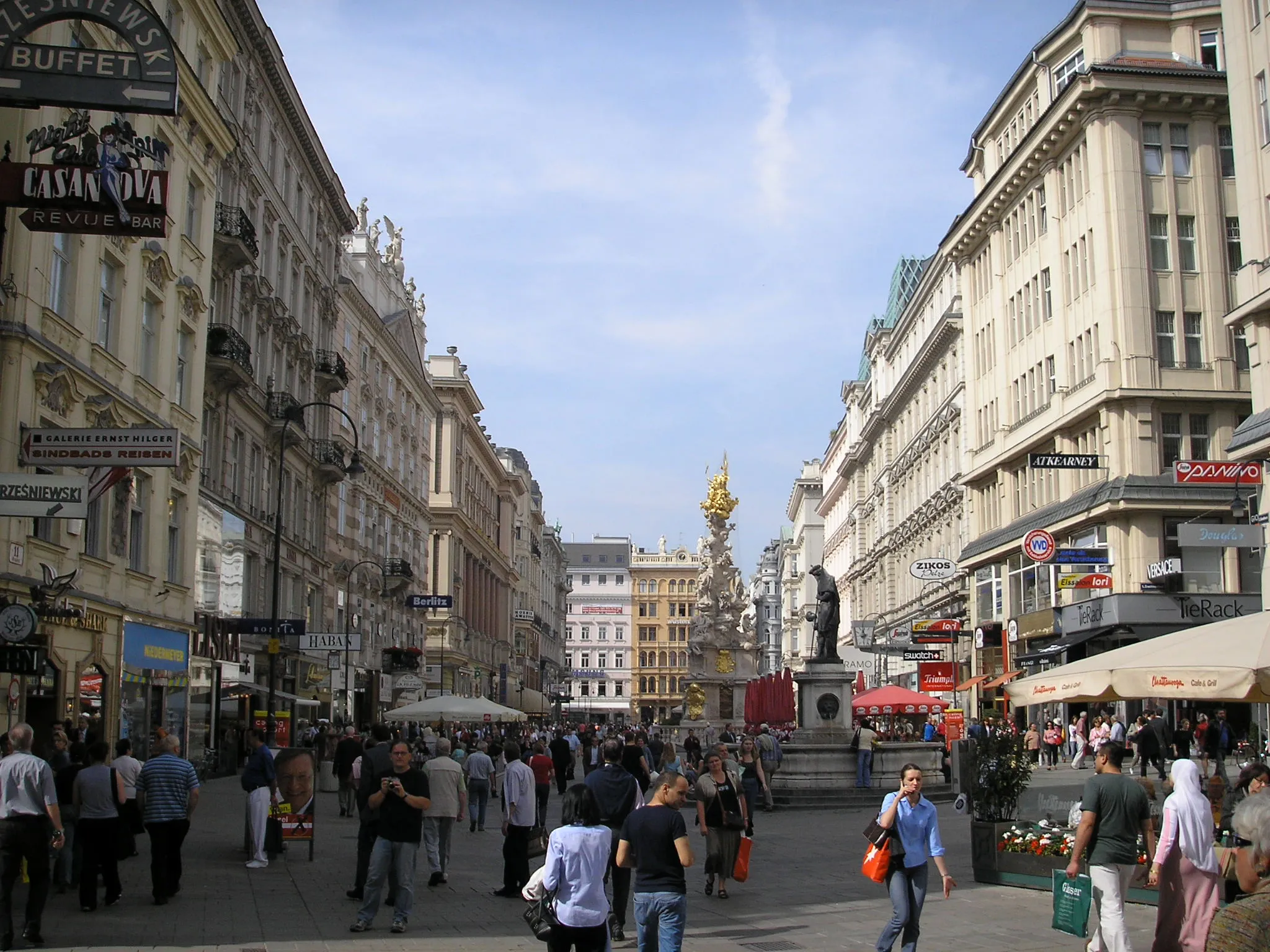 Photo showing: Image of the Graben street in Vienna's first district Innere Stadt.