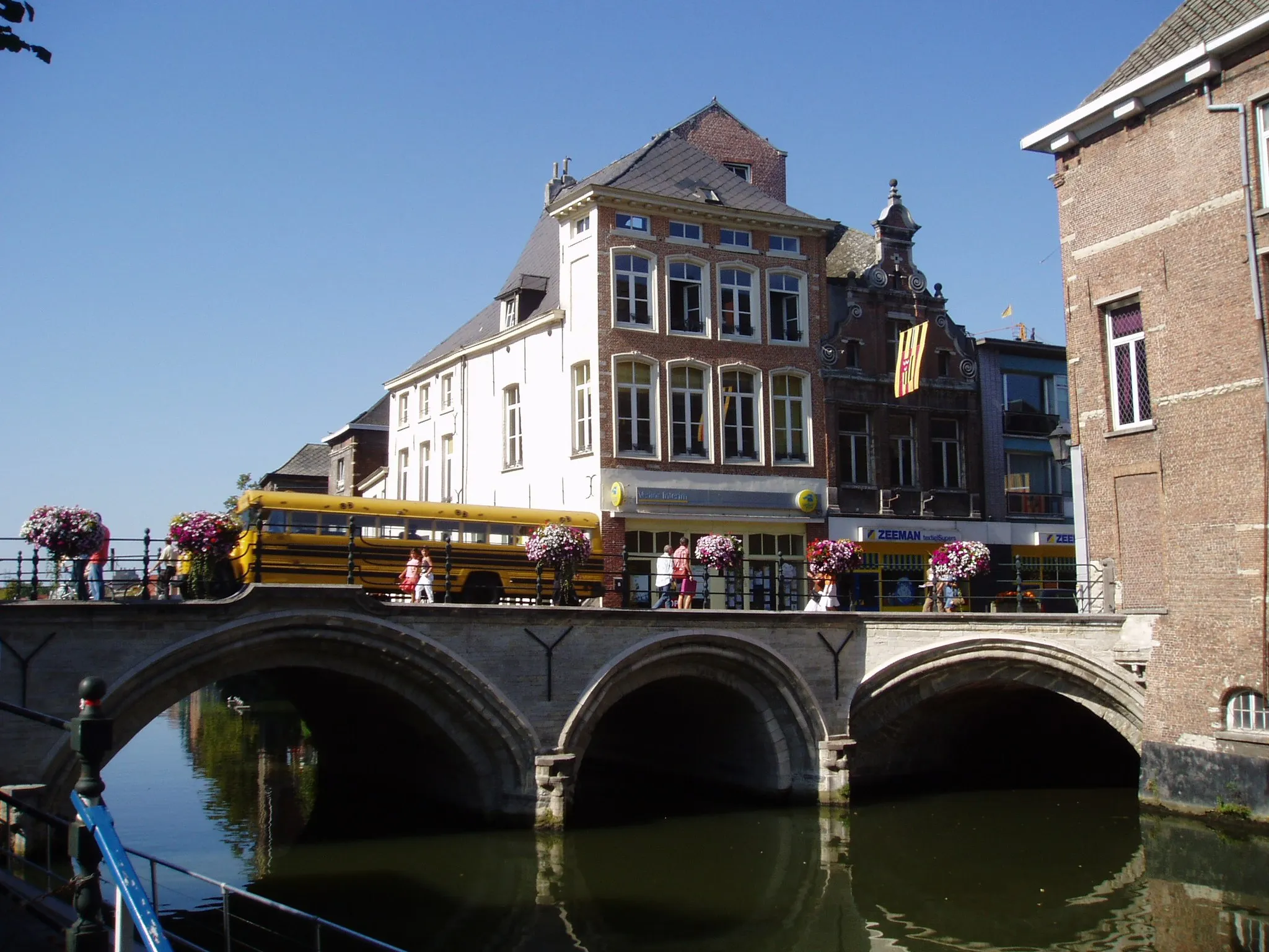 Photo showing: Bridge over Dyle in city of Mechelen, Belgium