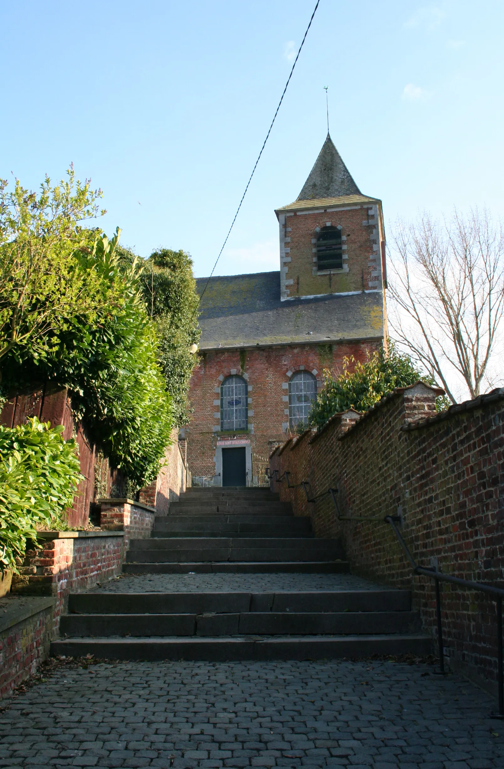 Photo showing: Bierghes, the church of Saints Peter and Martin (1792).