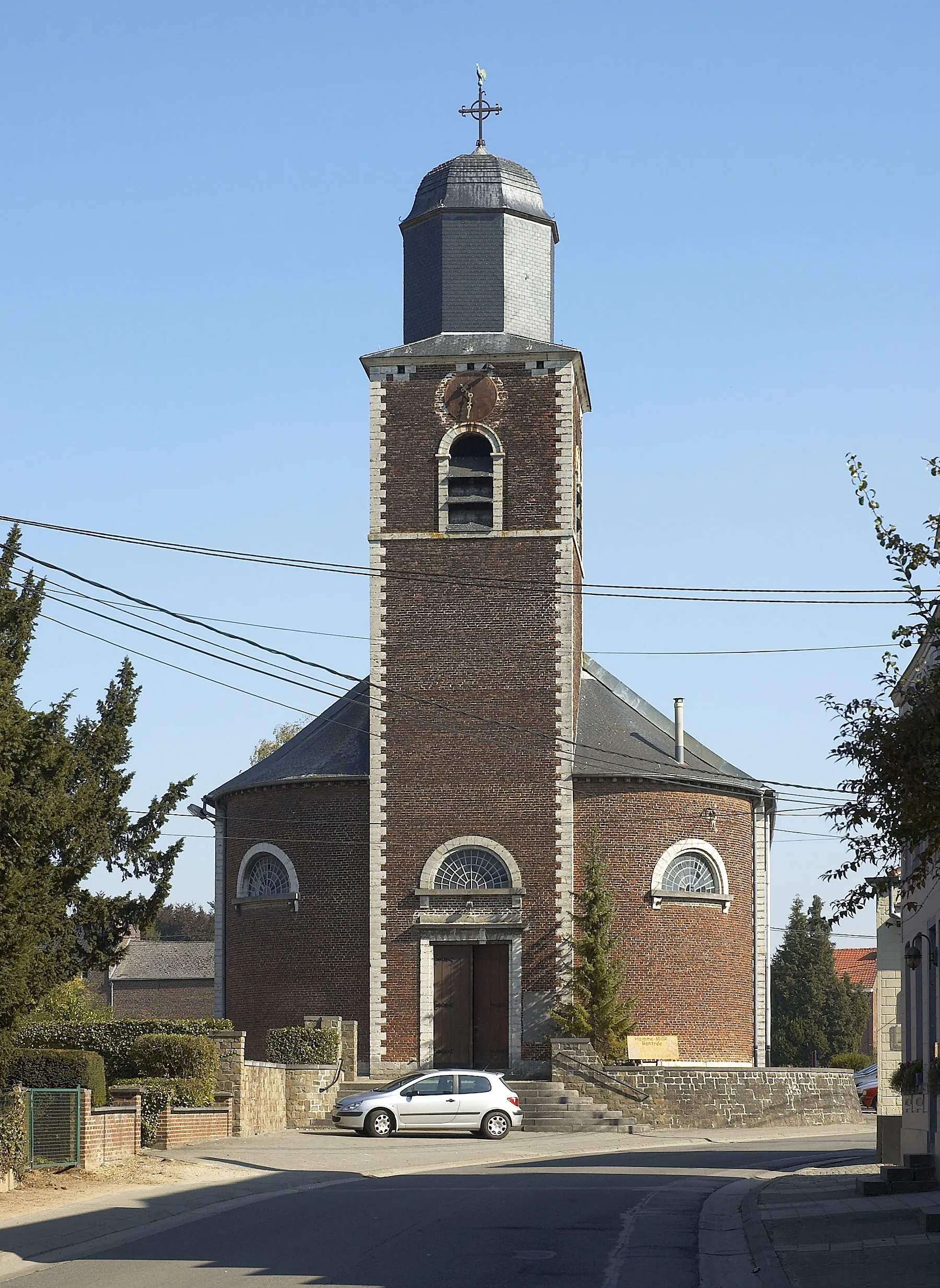 Photo showing: the St. Amand church in Hamme-Mille, Belgium