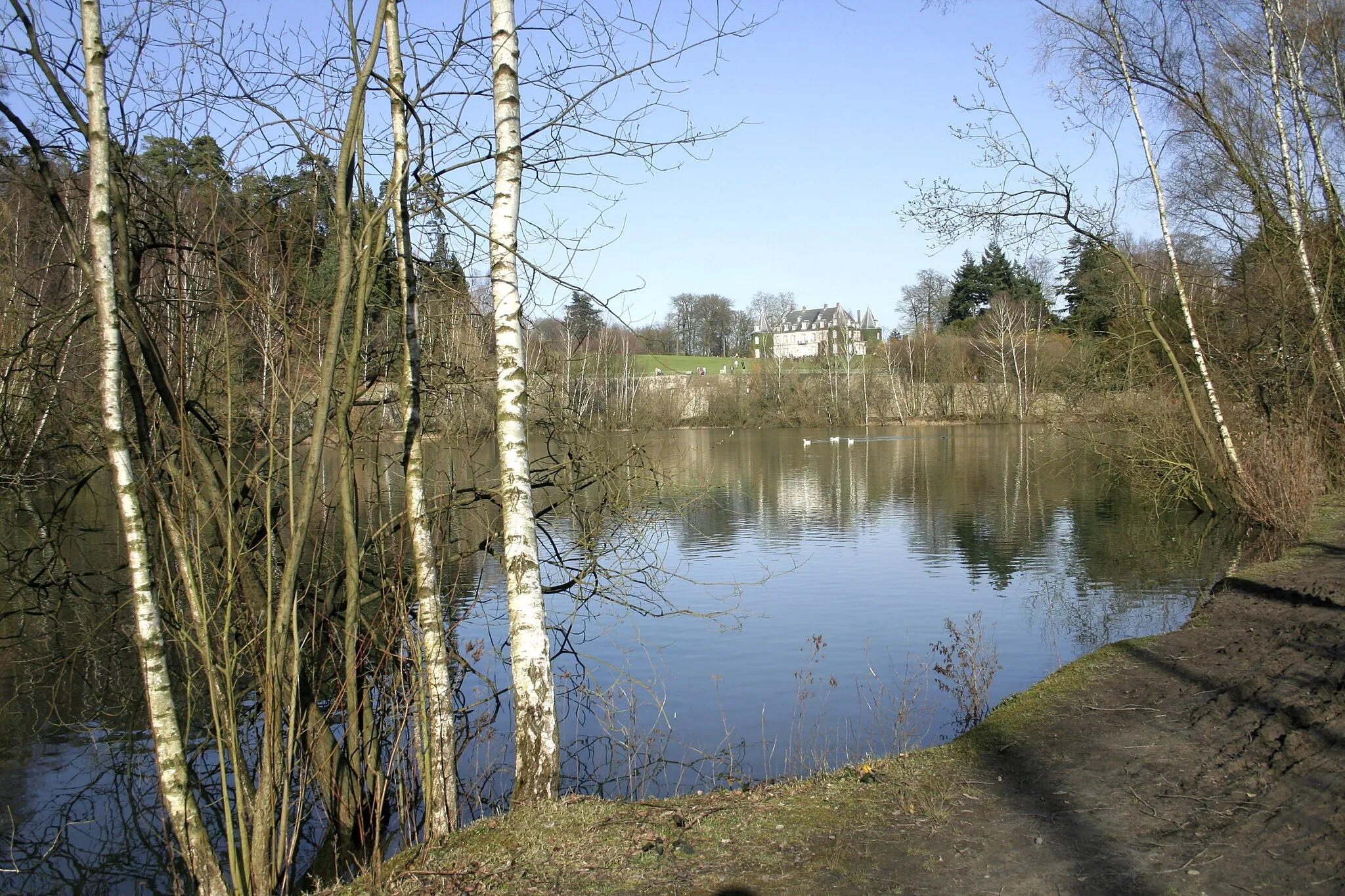 Photo showing: La Hulpe (Belgium), the park of the Solvay castle.