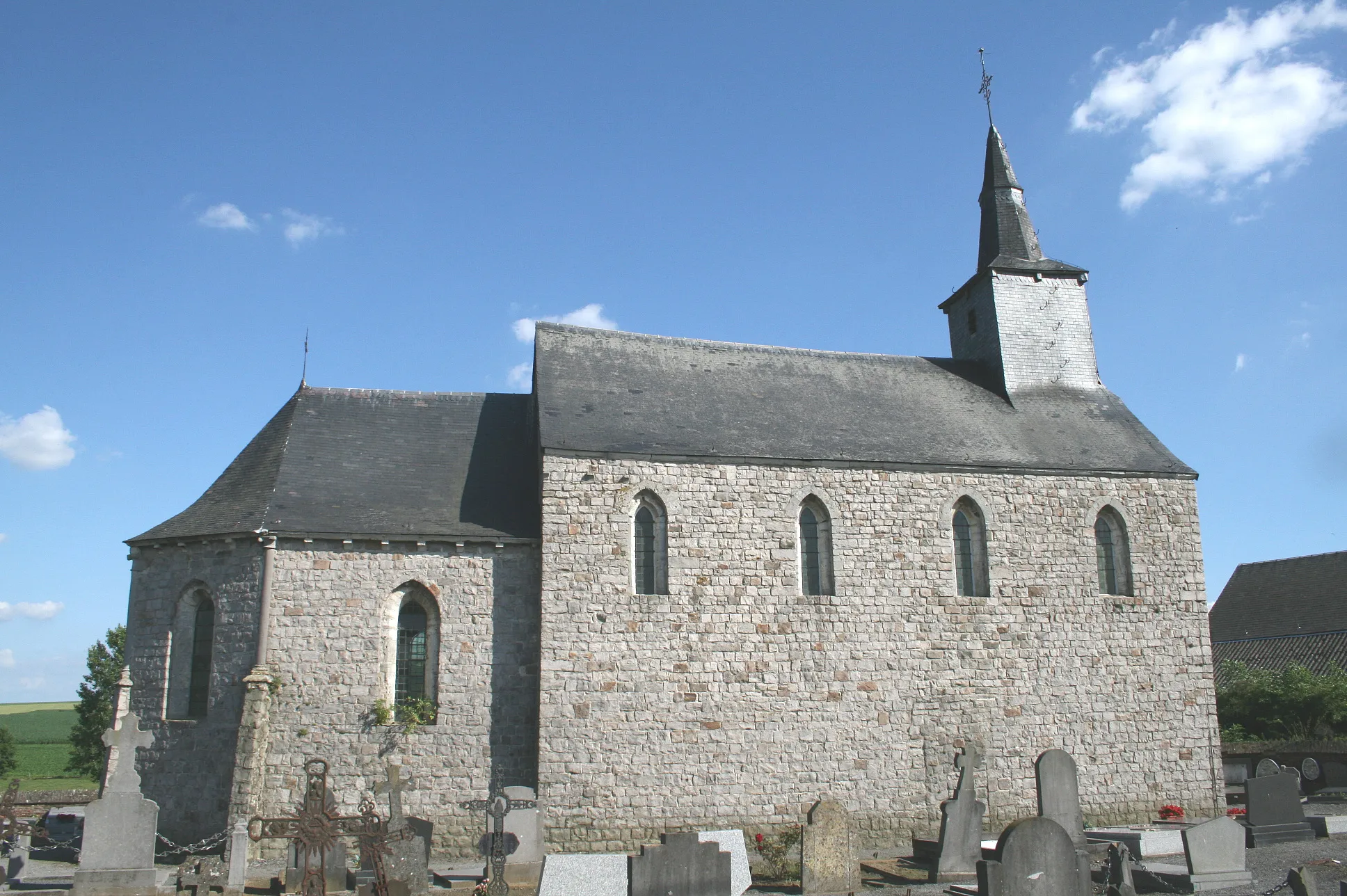 Photo showing: Herbais (Belgium), the St. Catherine chapel (XIIIth century).