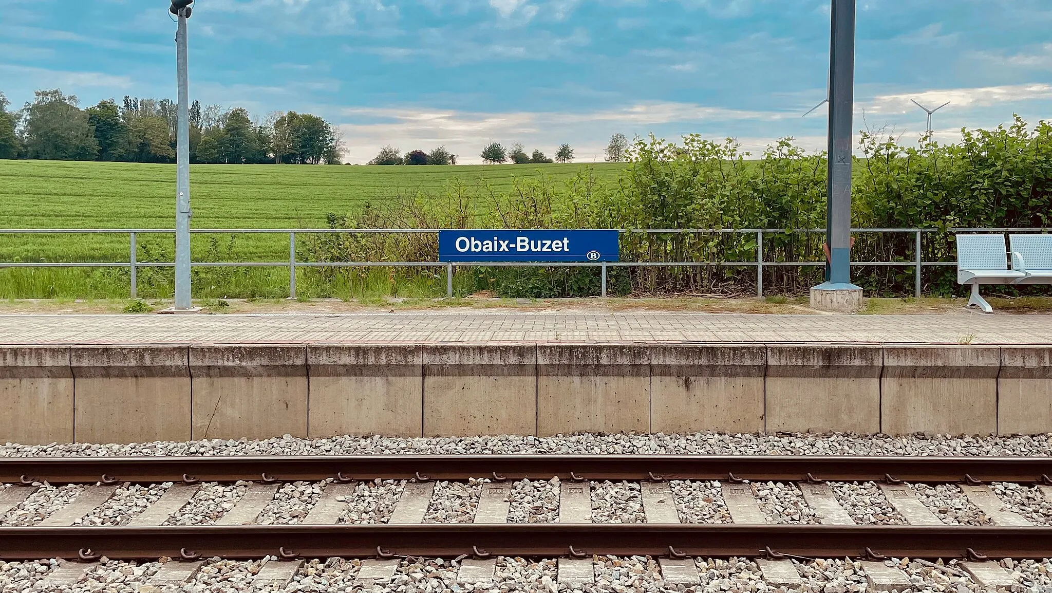 Photo showing: Station Obaix-Buzet