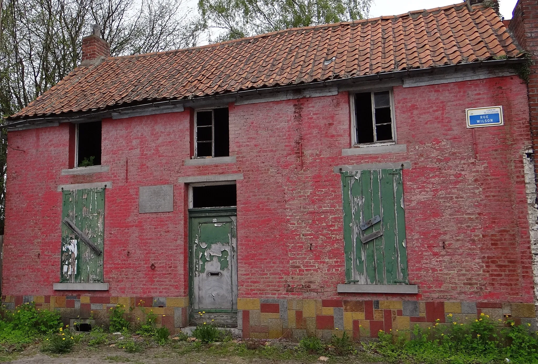 Photo showing: Vincent van Gogh - Wasmes - Maison du boulanger Denis - Angle Rue du petit-Wasmes et Rue Wilson