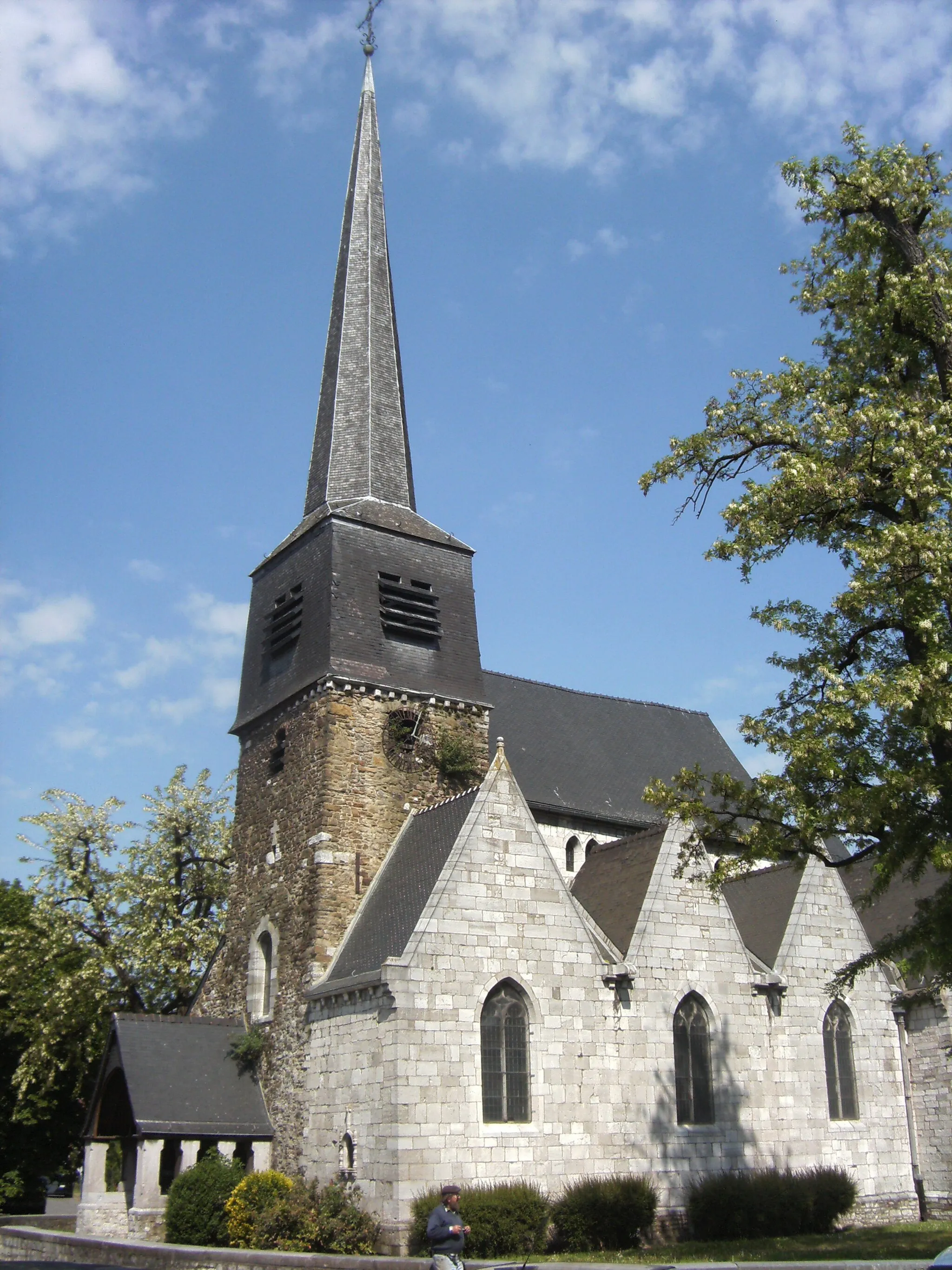 Photo showing: Couillet (Charleroi-Belgique) - Église Saint-Laurent.