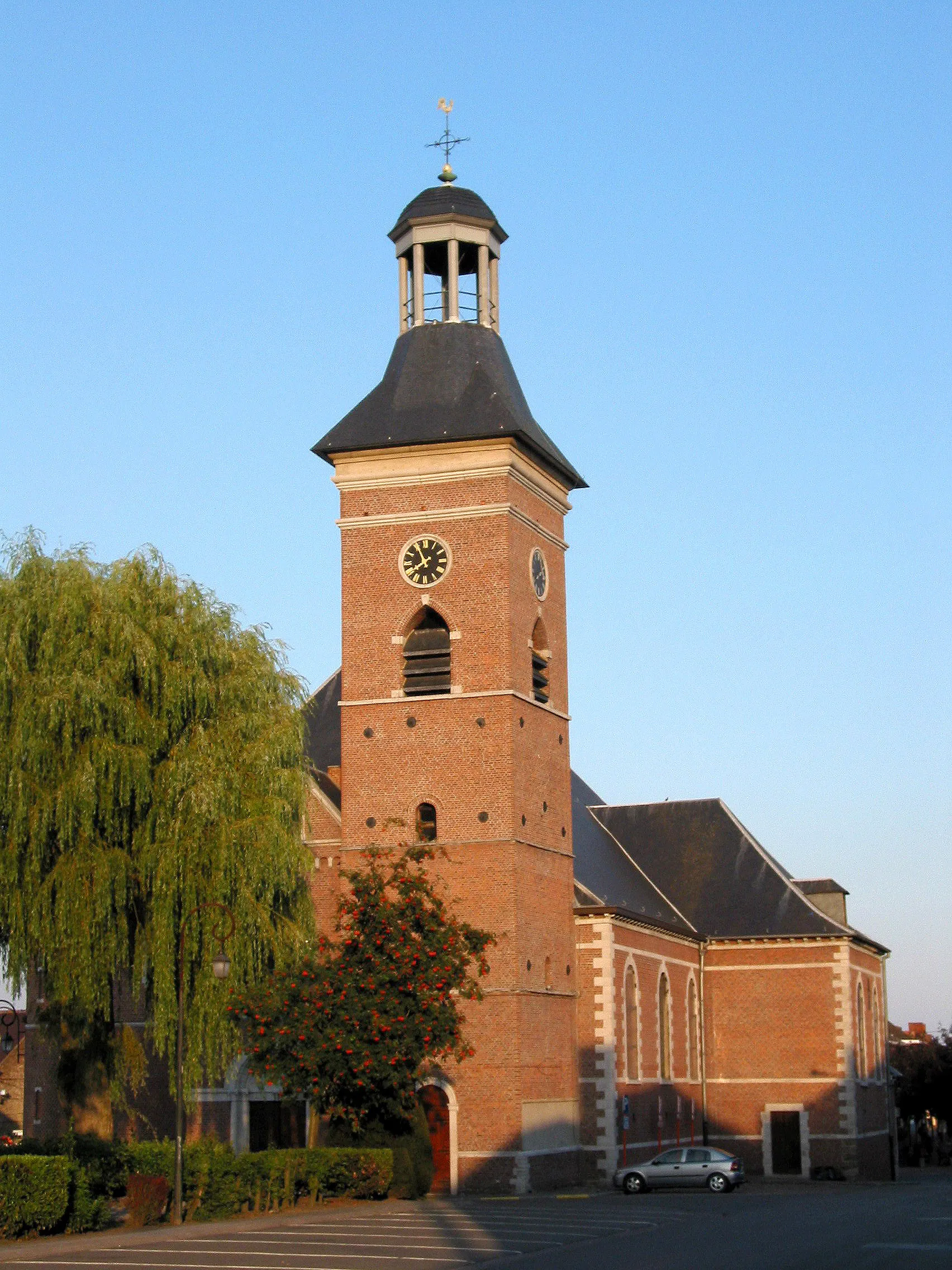 Photo showing: Frameries (Belgium), the Saint Waudru church.