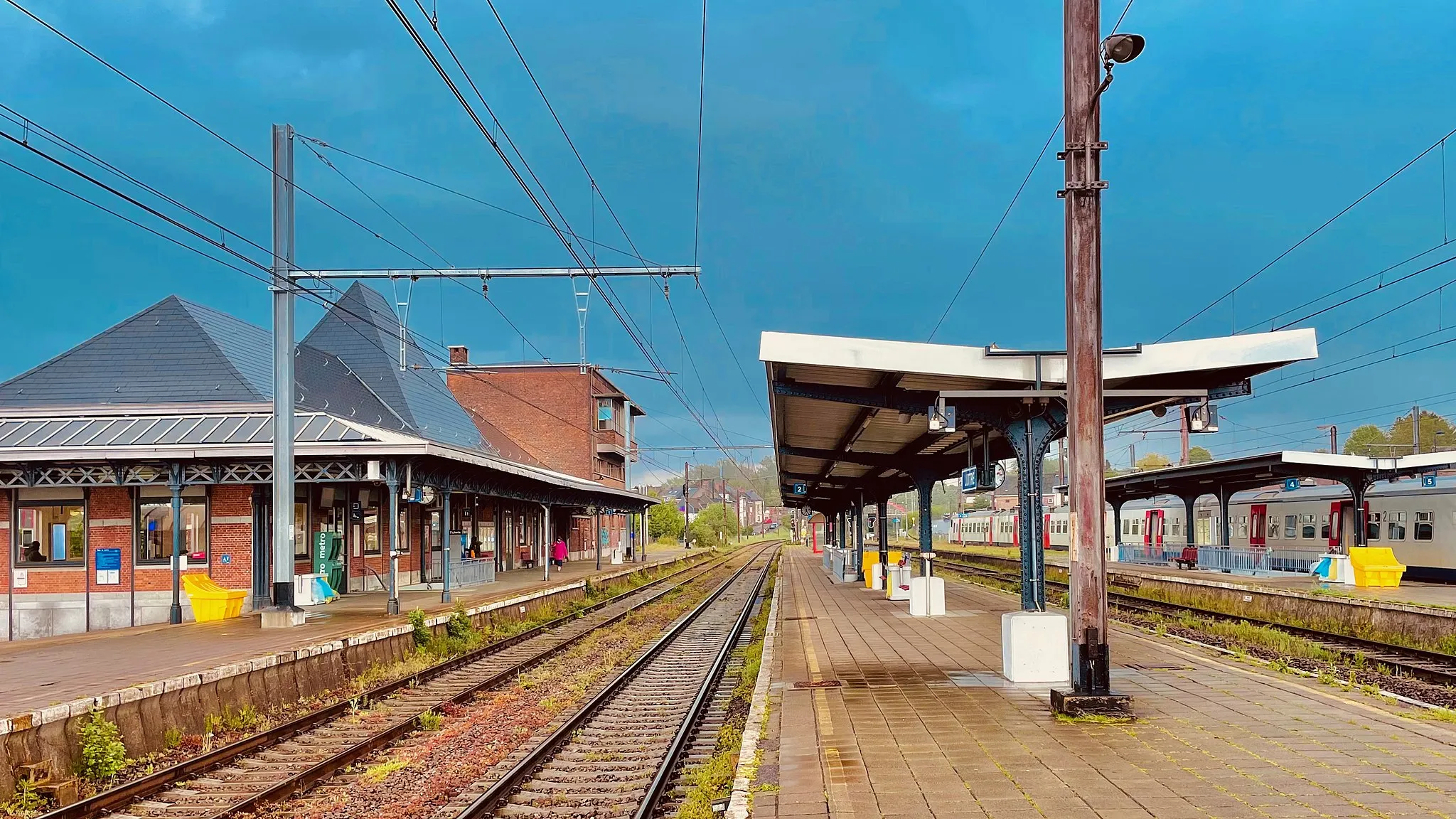 Photo showing: Station Luttre Sporen