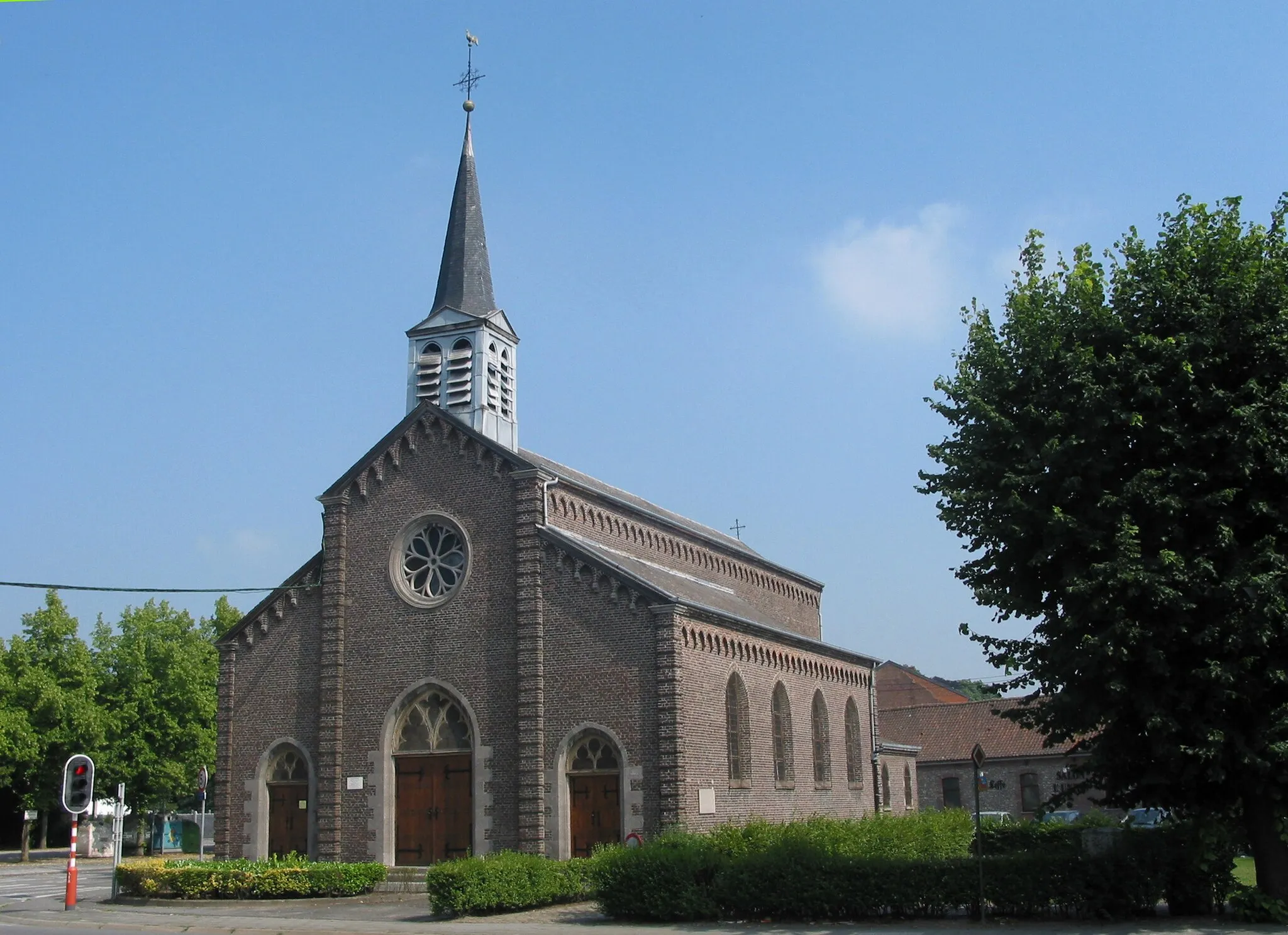 Photo showing: Maisières (Belgium), the Saint Martin's church (1852).