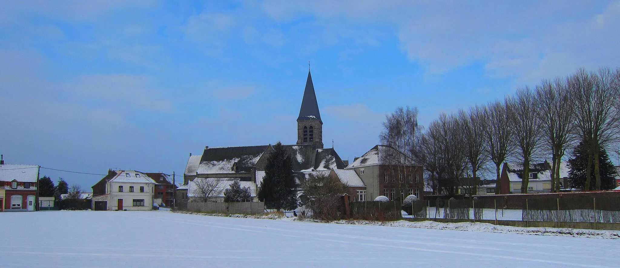 Photo showing: L'ancien village sous la neige.