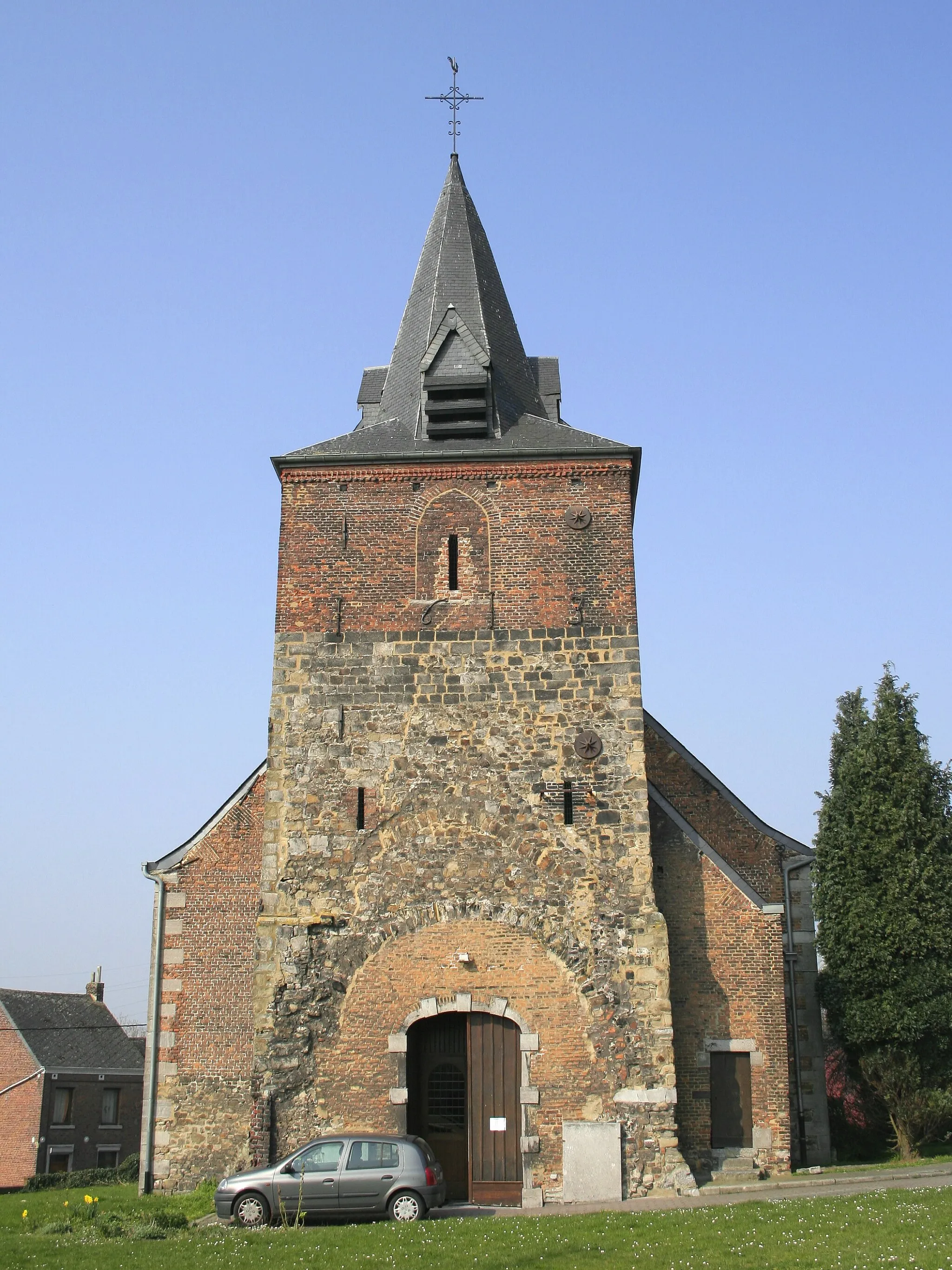 Photo showing: Strépy-Bracquegnies (Belgium), the St. Martin’s church (1769).
