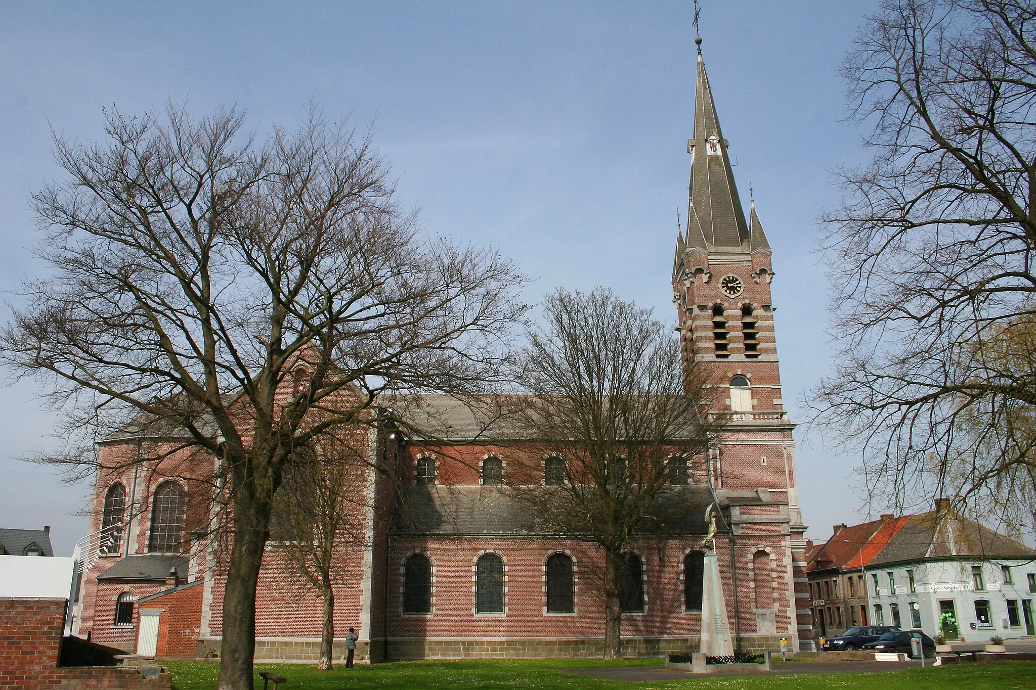 Photo showing: Thulin, l'église Saint-Martin (1856).