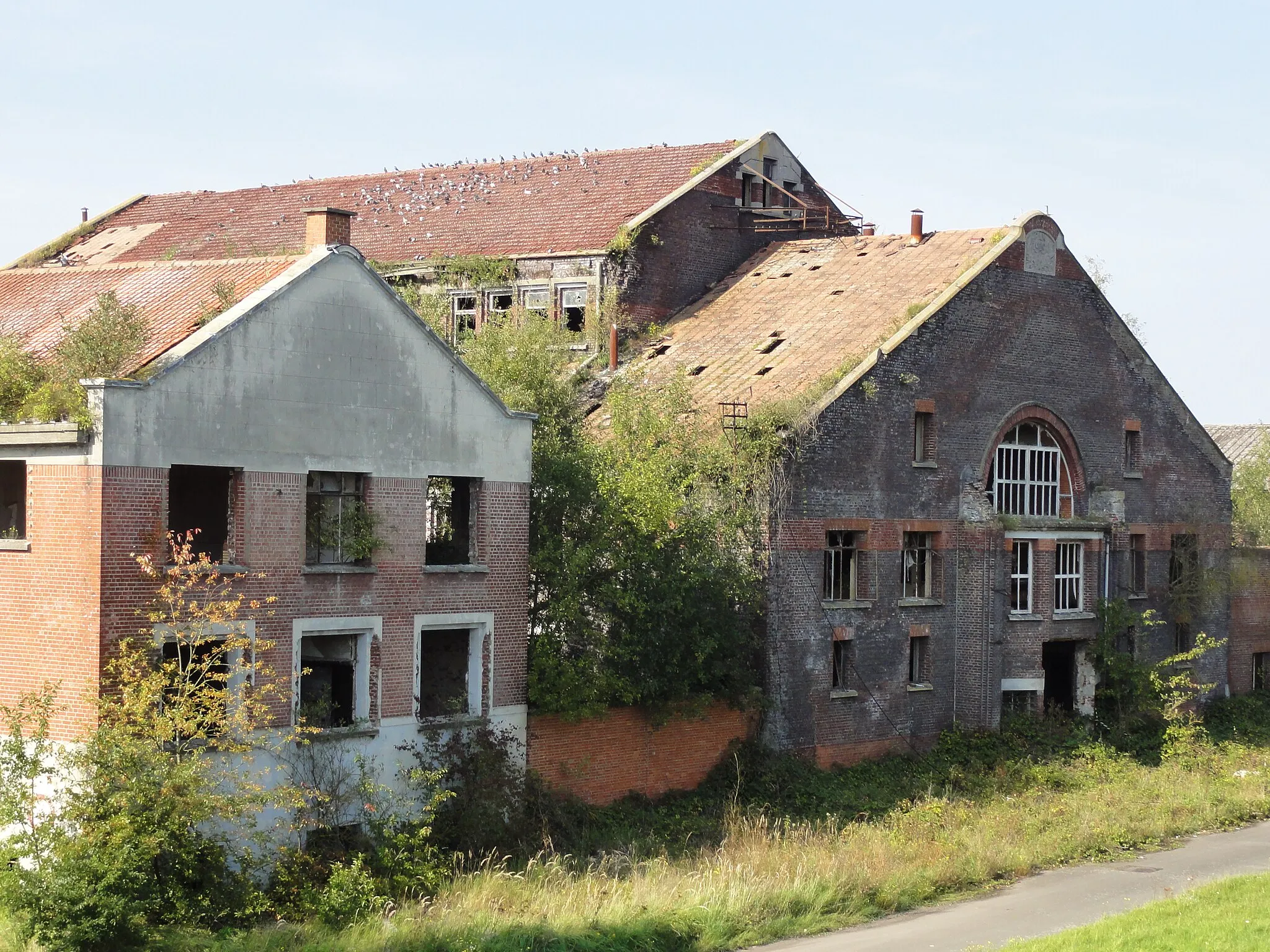 Photo showing: Le Charbonnage des Sartys de la Société Anonyme des Charbonnages d’Hensies-Pommerœul était un charbonnage constitué de deux puits situé à Hensies, Belgique.